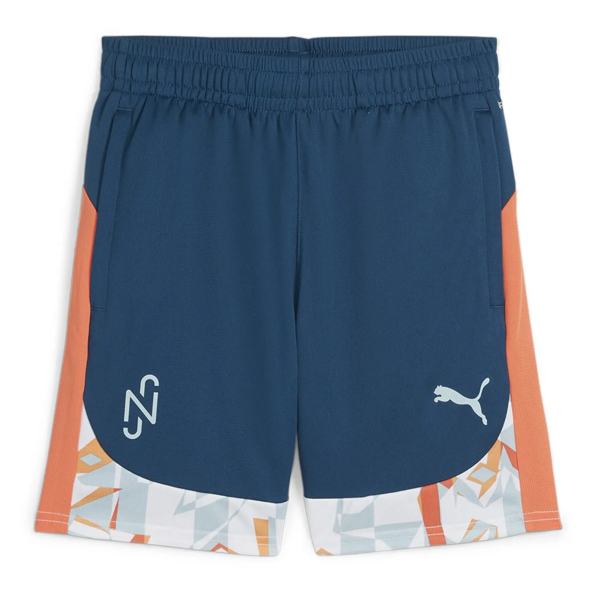 Neymar JR Training Shorts (Ocean Tropic) - Kids 2023-2024 Blue Size: 26 Waist Brazil Made By: Puma