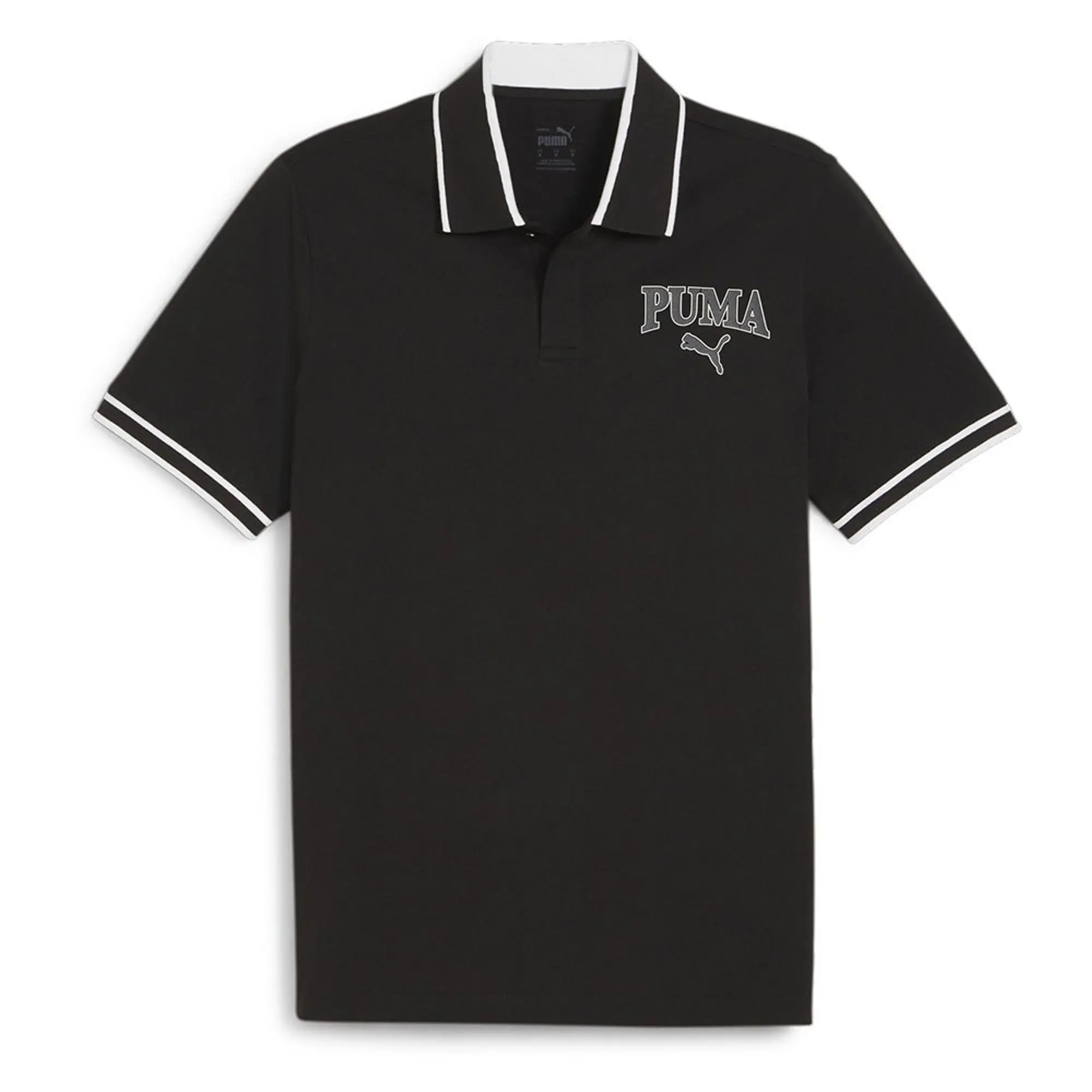 Puma Squad Short Sleeve Polo  - Black