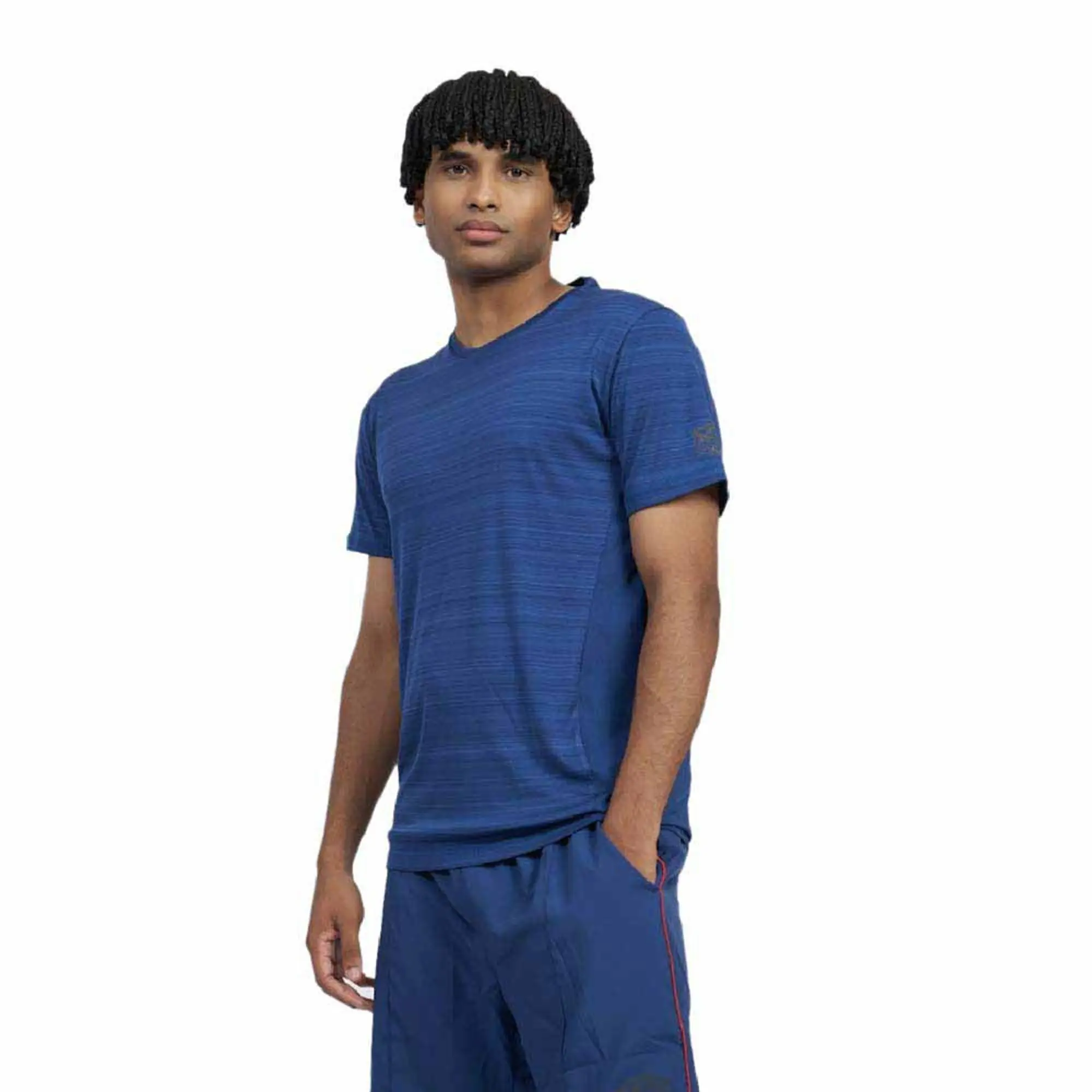 Umbro Pro Training Marl Poly Short Sleeve T-shirt  - Blue