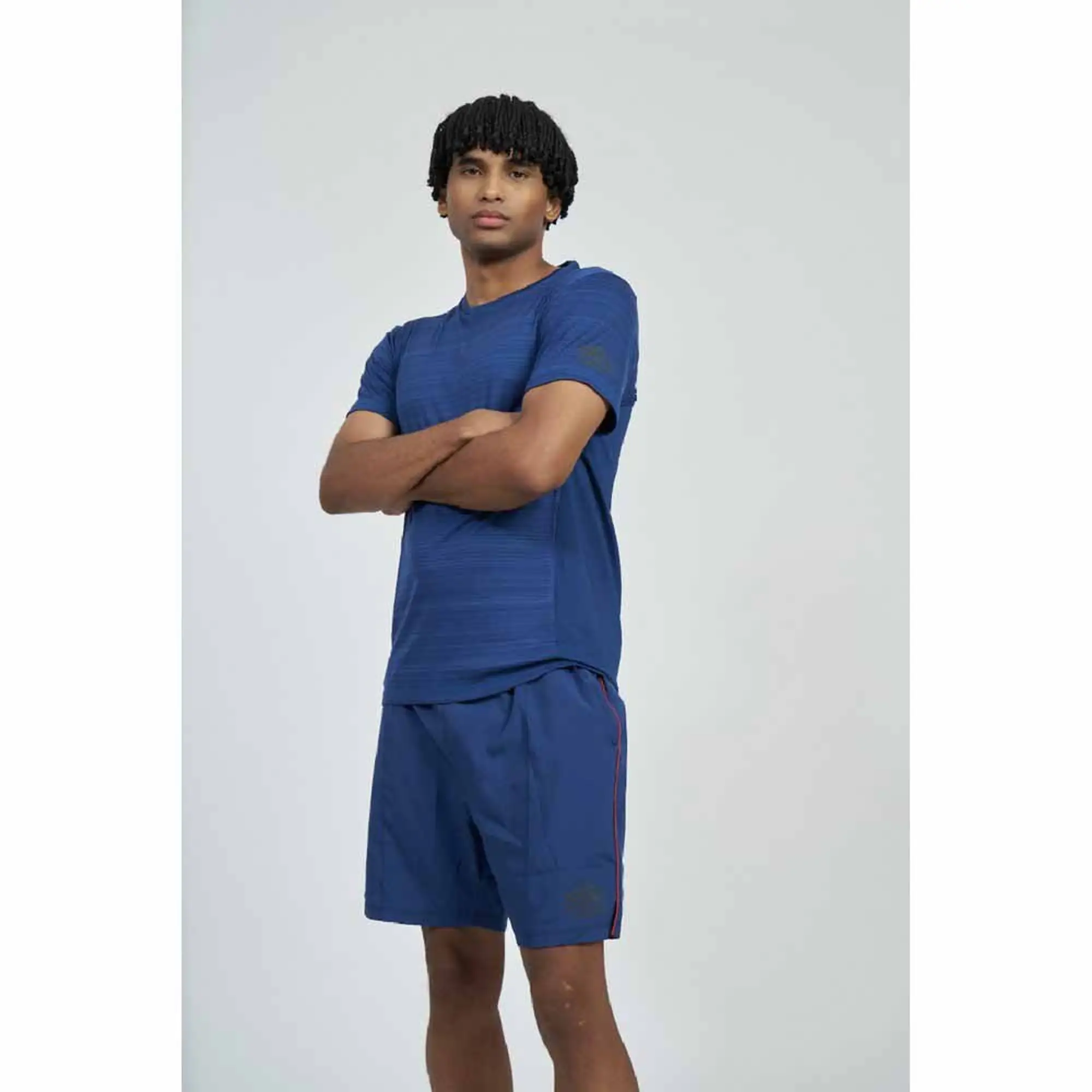 Umbro Pro Training Marl Poly Short Sleeve T-shirt  - Blue