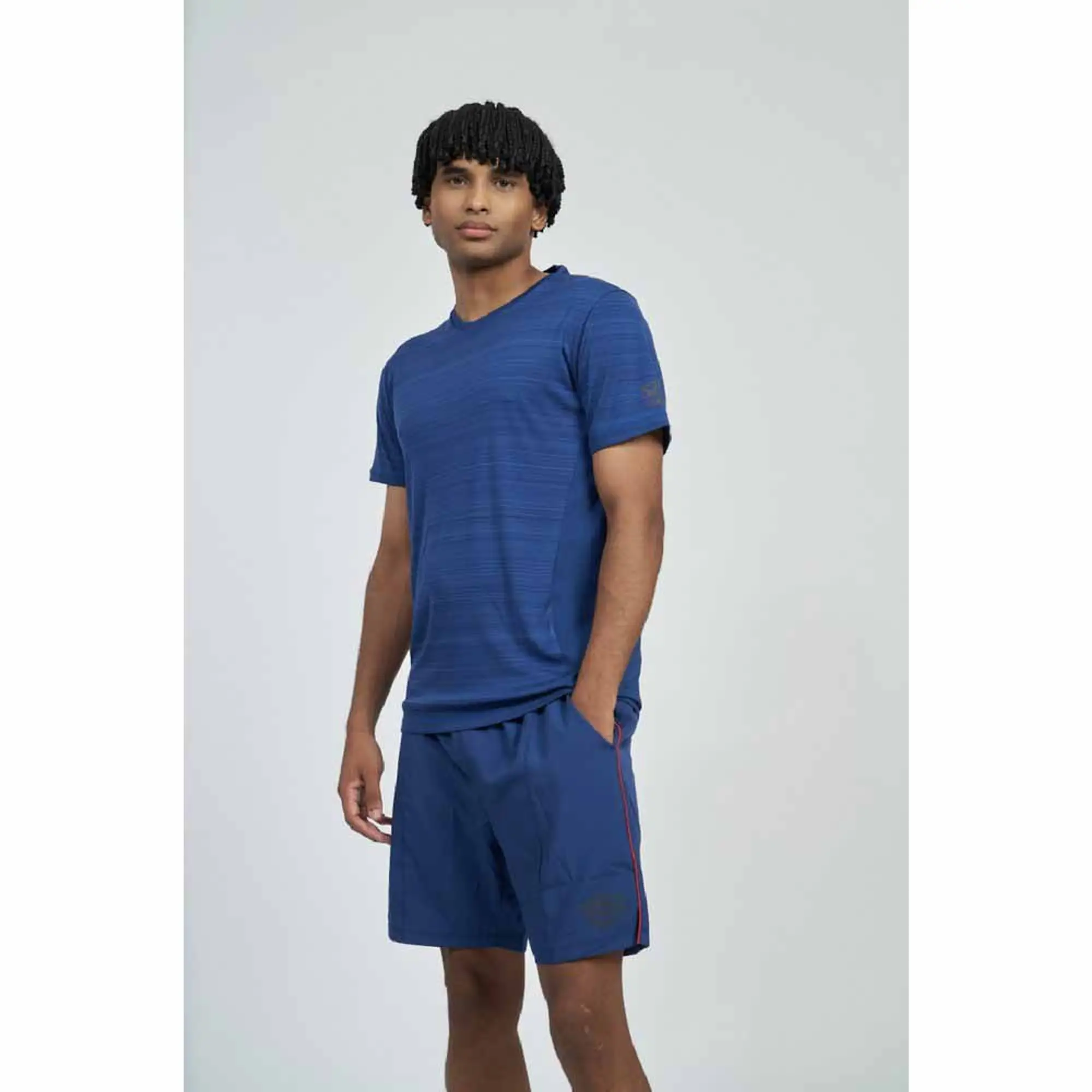 Umbro Pro Training Marl Poly Short Sleeve T-shirt  - Blue