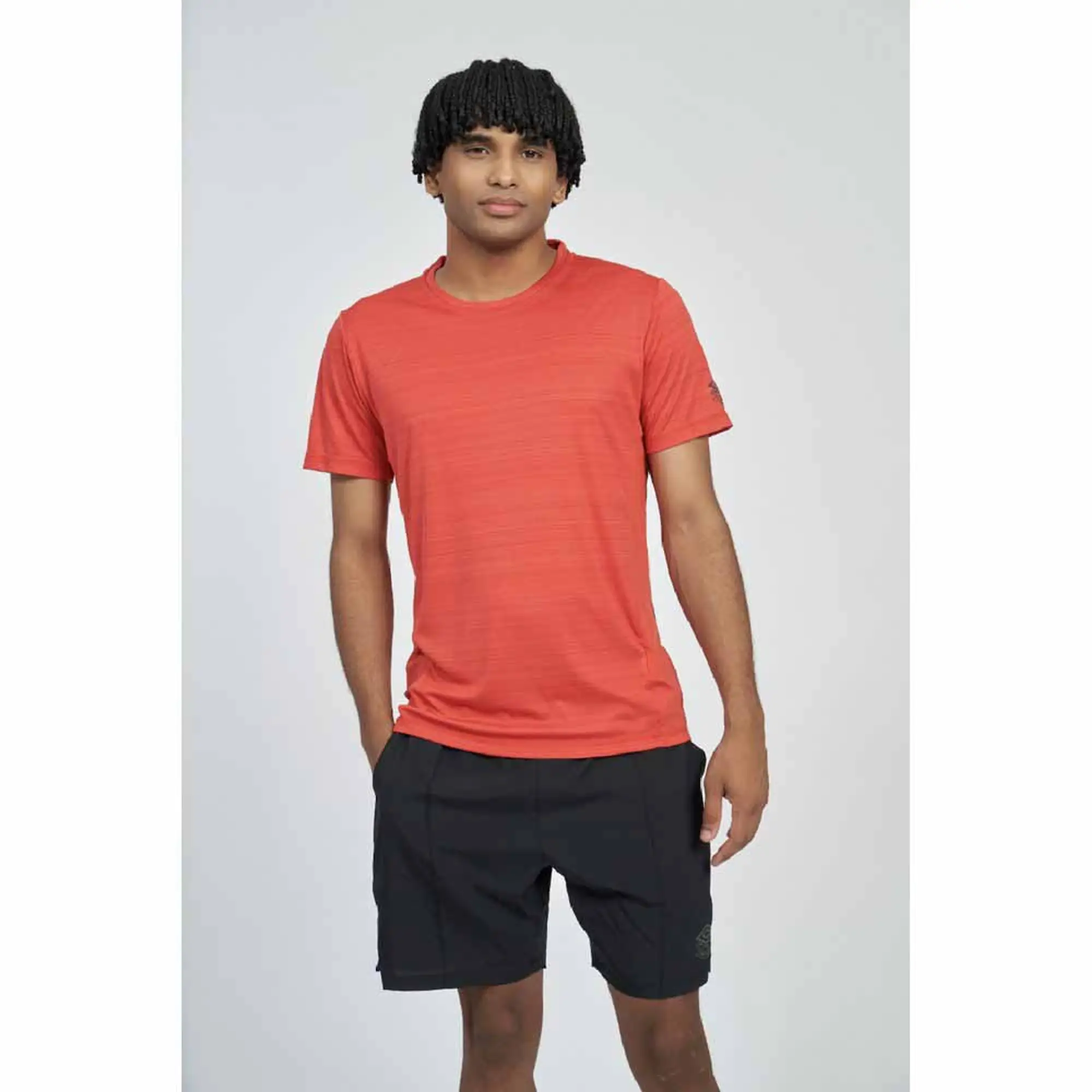 Umbro Pro Training Marl Poly Short Sleeve T-shirt  - Orange