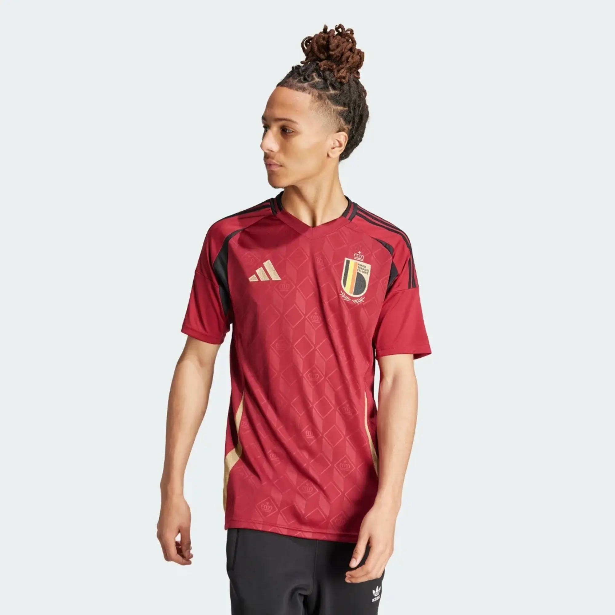 adidas Belgium Mens SS Home Shirt 2024