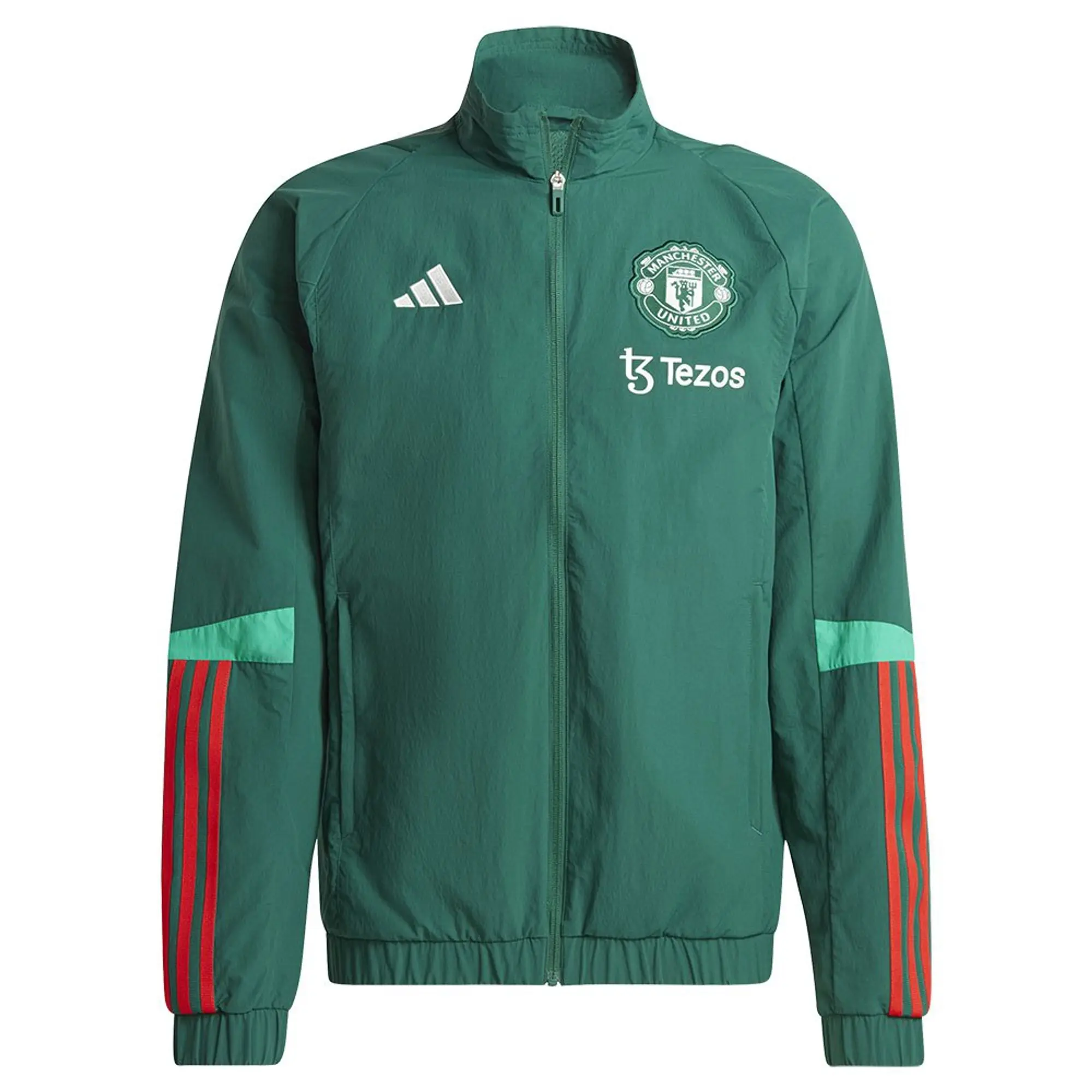 Adidas Manchester United 23/24 Tracksuit Jacket Pre Match  - Green