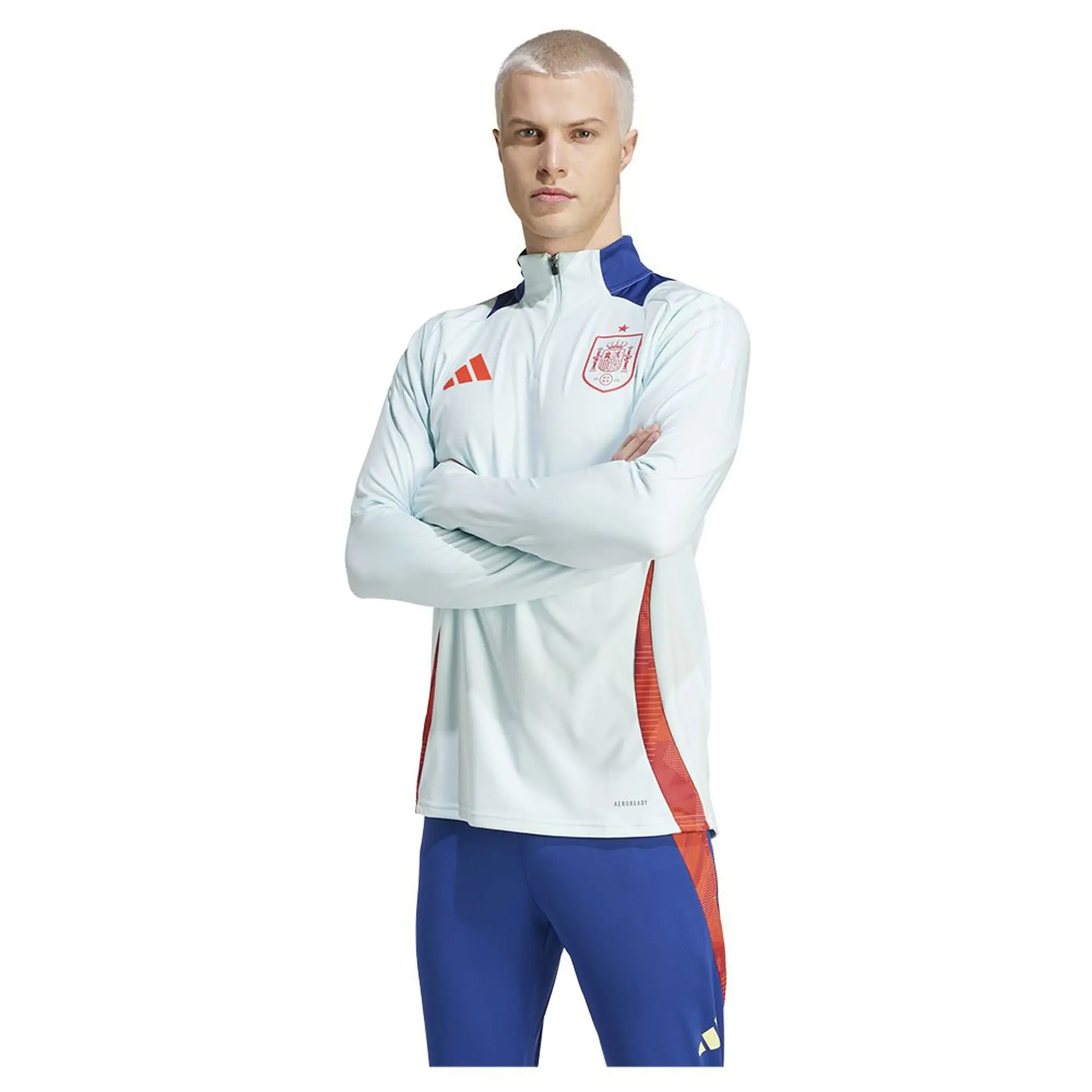 Adidas Spain 23/24 Full Zip Sweatshirt Training  - White