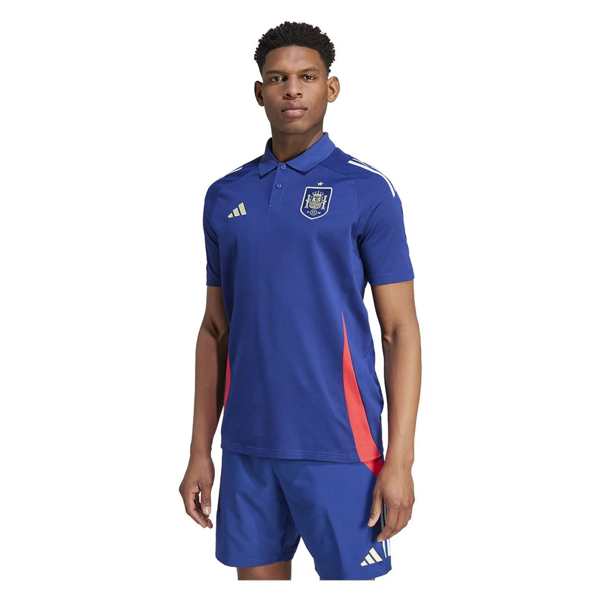 Adidas Spain 23/24 Short Sleeve Polo  - Blue