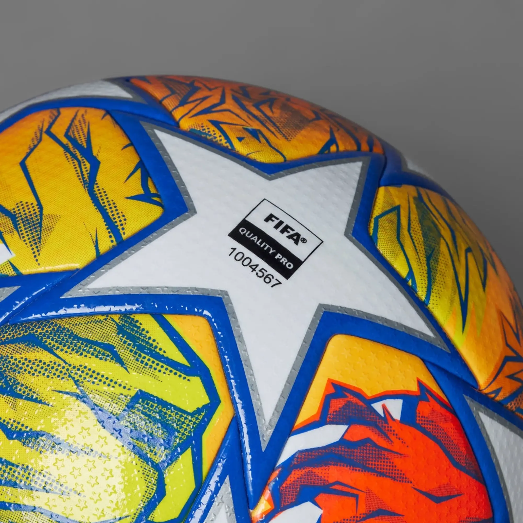 adidas UEFA Champions League Knockout Pro Match Football - White/Red/Orange