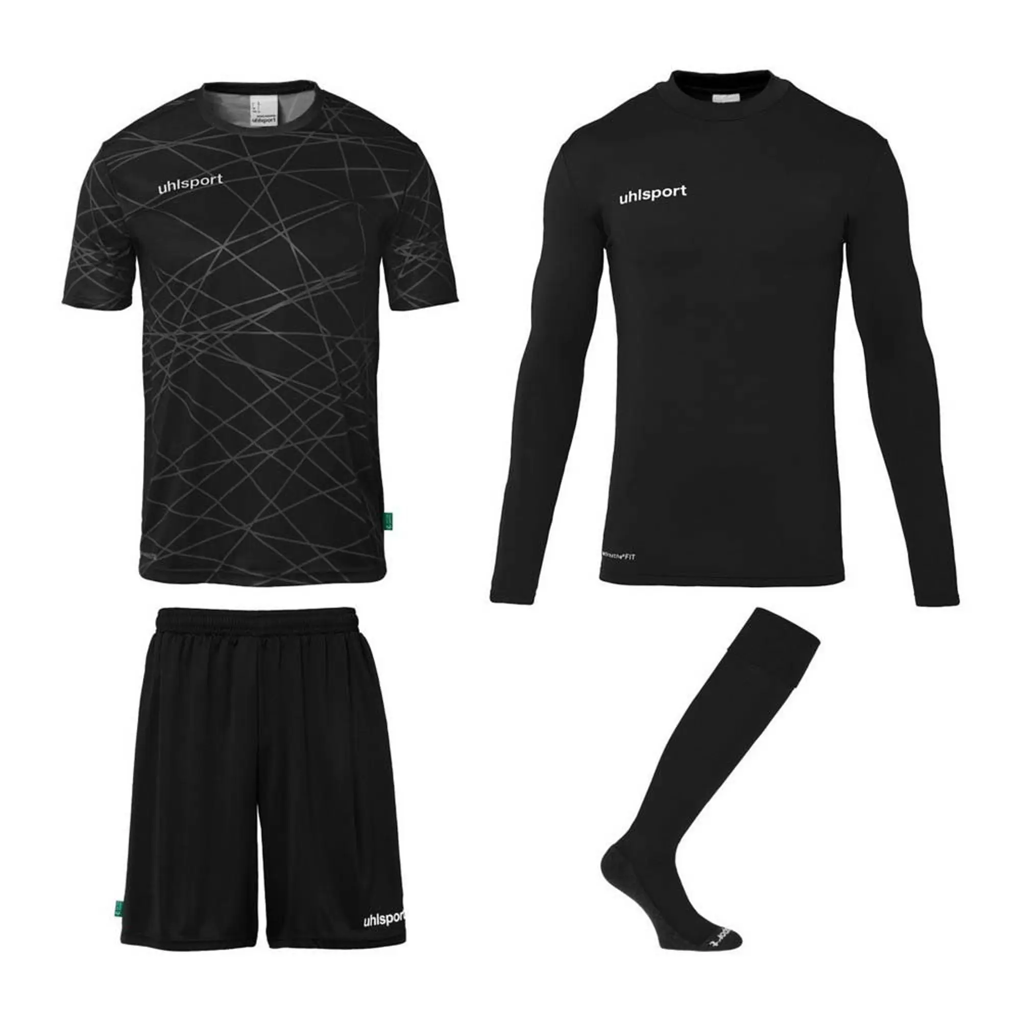 Uhlsport Prediction Goalkeeper Set  - Black