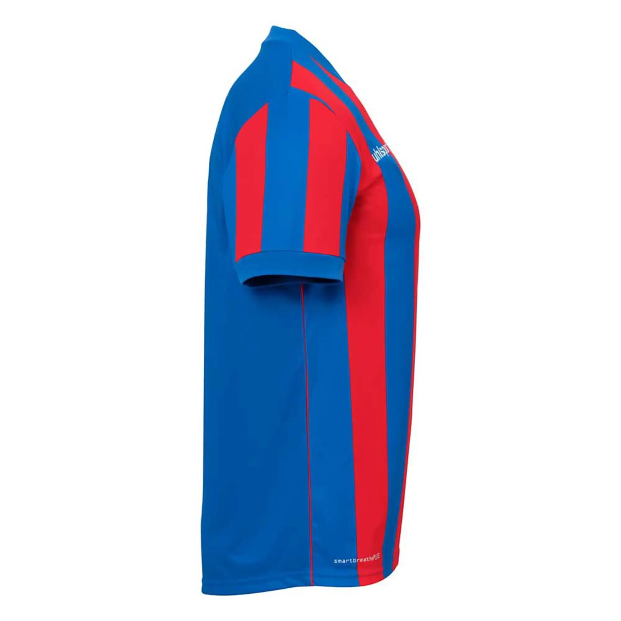 Uhlsport Retro Stripe Short Sleeve T-shirt  - Red,Blue