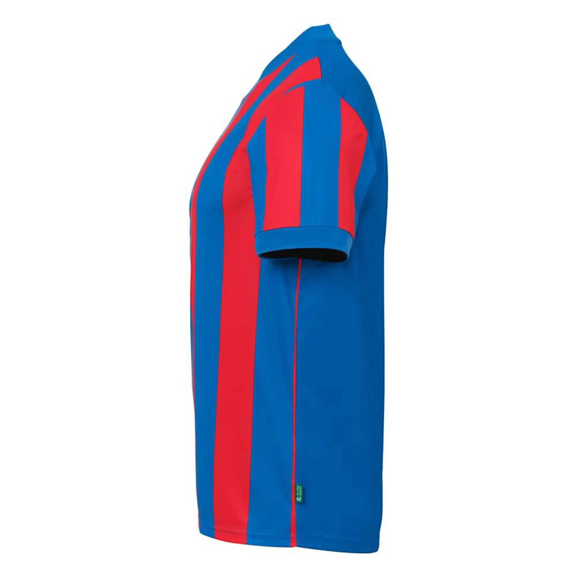 Uhlsport Retro Stripe Short Sleeve T-shirt  - Red,Blue