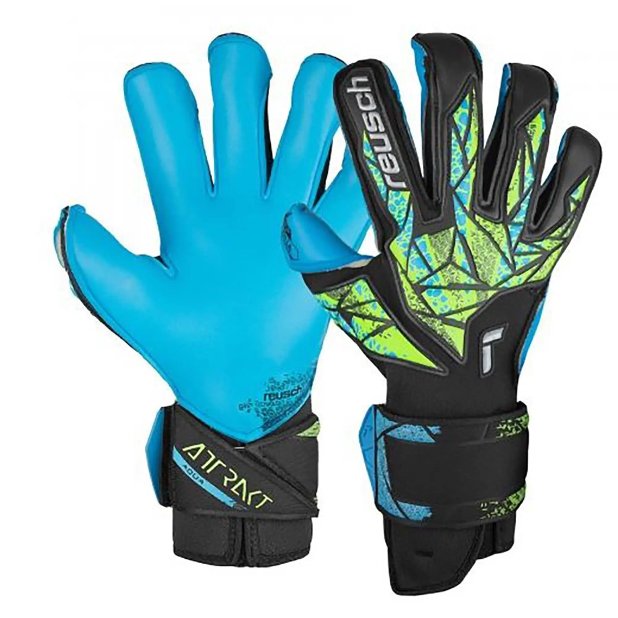 Reusch Goalkeeper Glove Attrakt Aqua Evolution - ['Black']