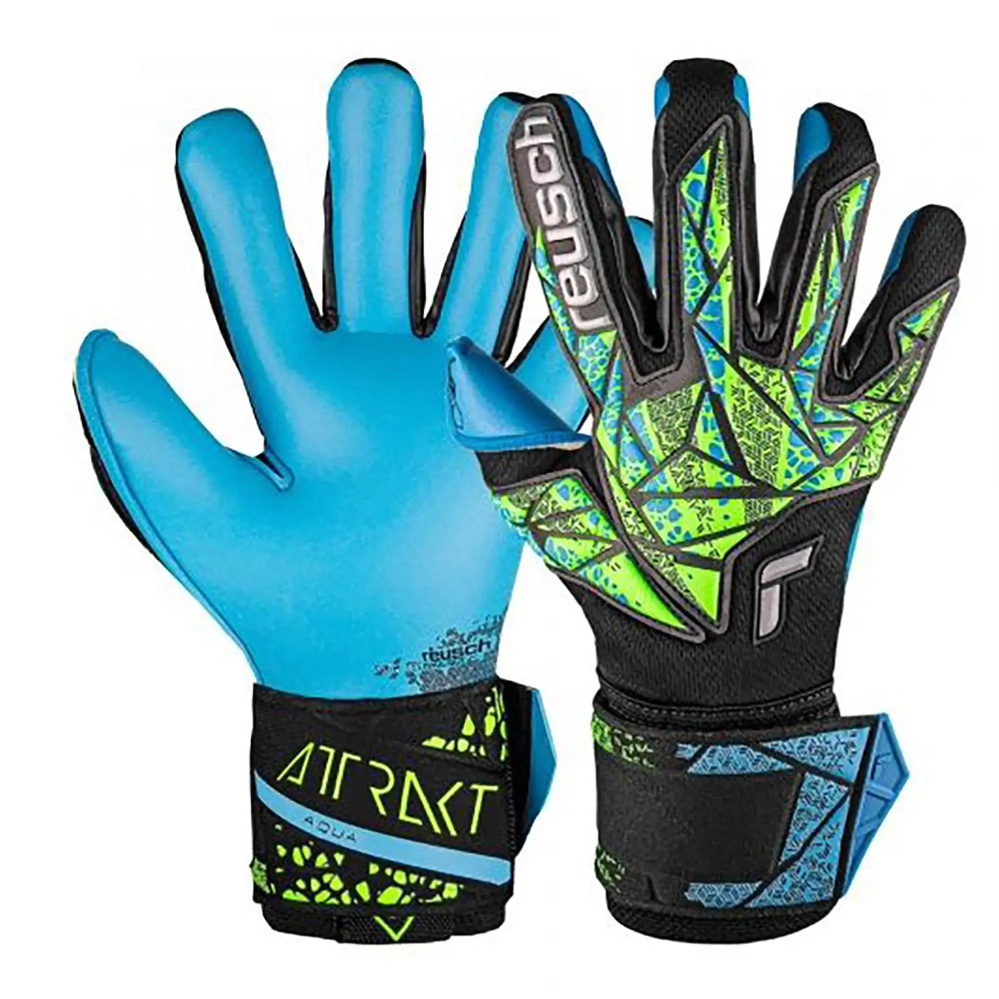 Reusch Goalkeeper Glove Attrakt Aqua - ['Black']