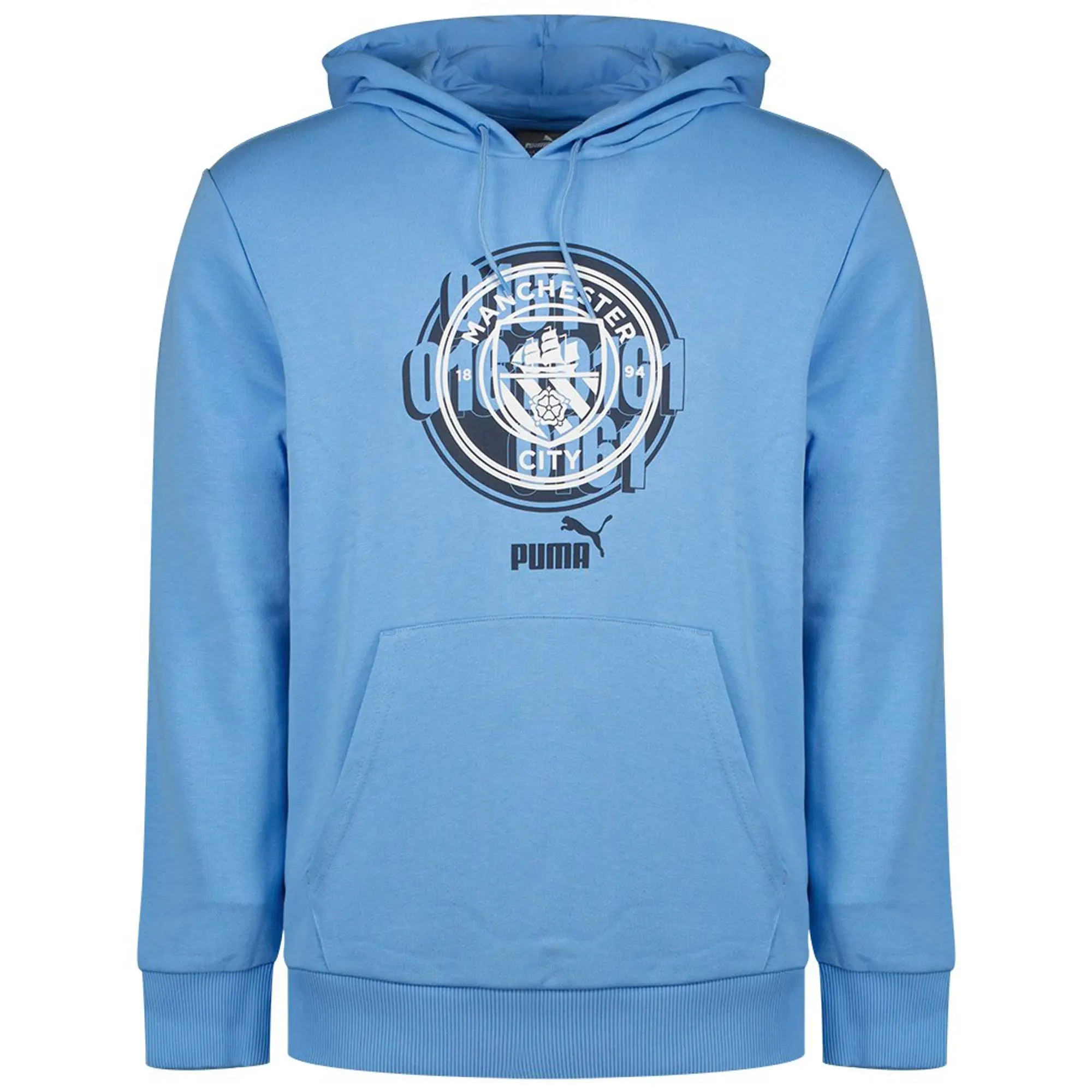 Man City ftblCulture Hoody (Light Blue) 2024-2025 Men's Size: Small Manchester City Made By: Puma