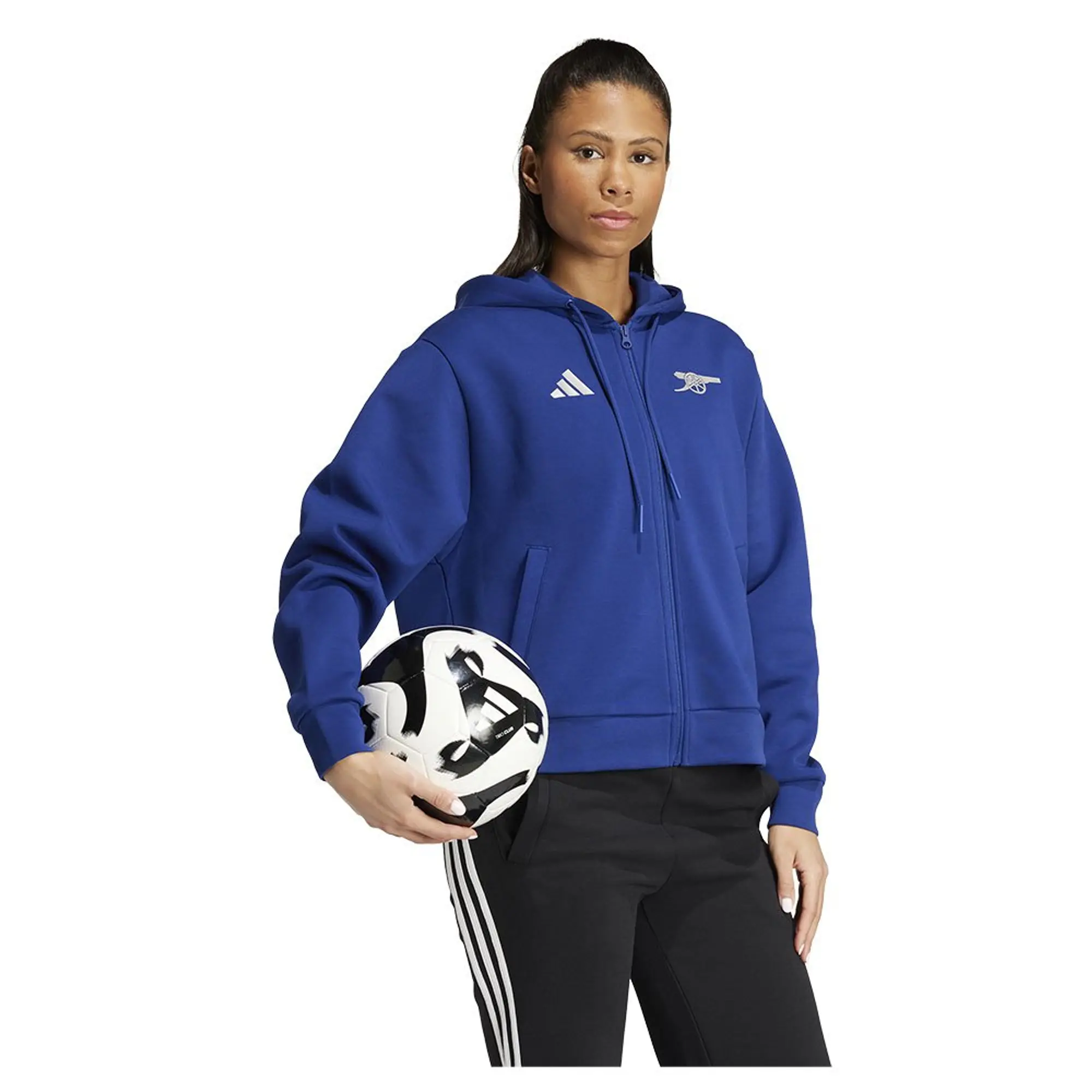 Arsenal Anthem Jacket (Victory Blue) - Womens 2024-2025 Women's Size: Extra Small Made By: Adidas