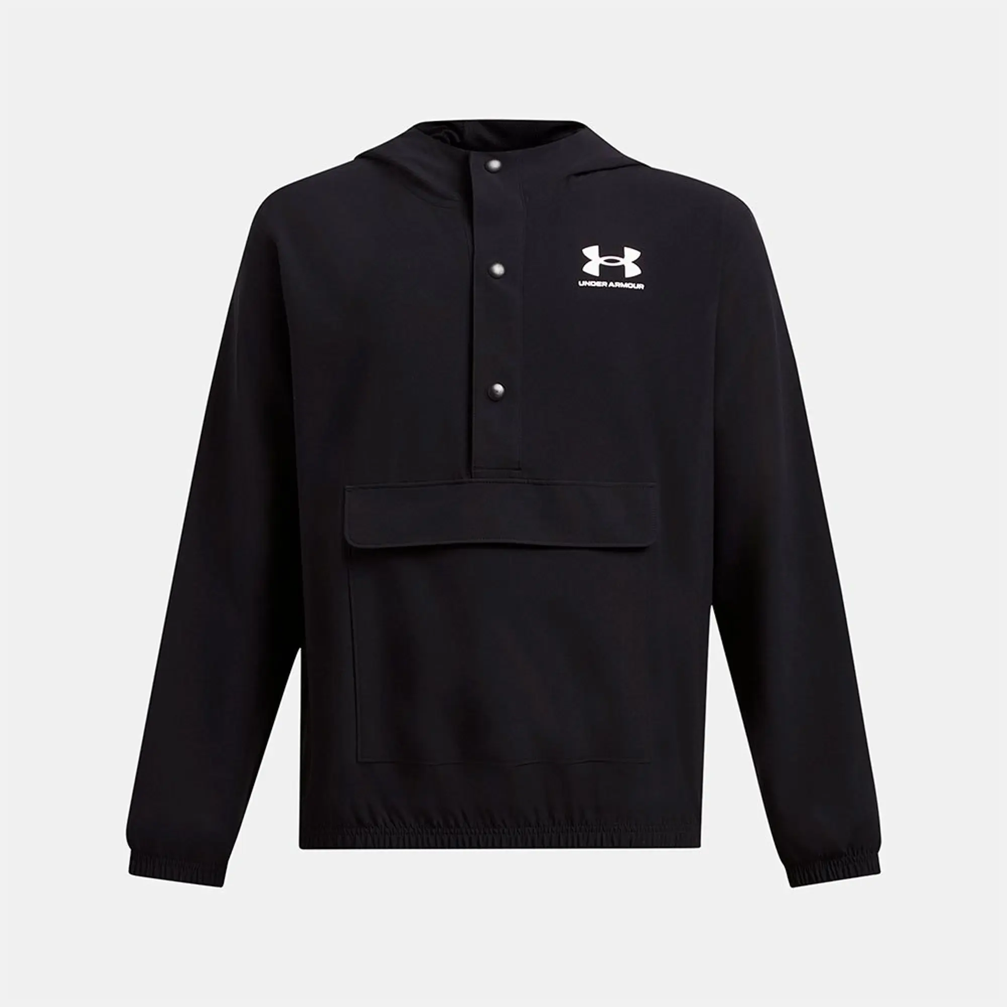 Boys'  Under Armour  Icon Woven Anorak Black / White YXS (48 - 50 in)