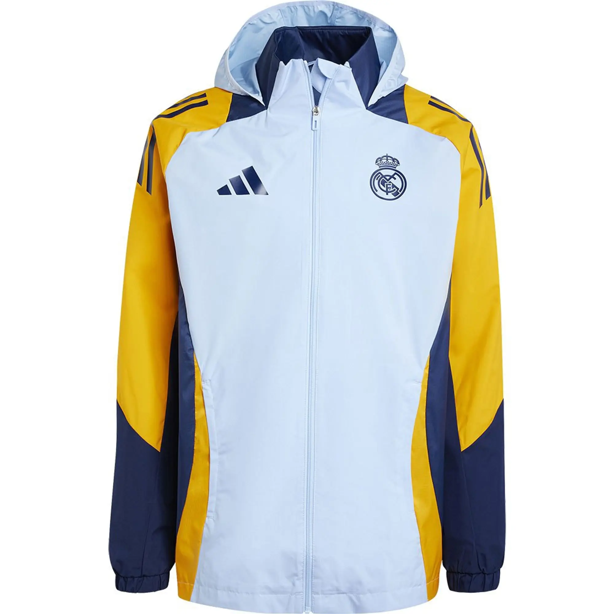 adidas 2024-2025 Real Madrid Allweather Jacket (Glow Blue) | IT5114 ...