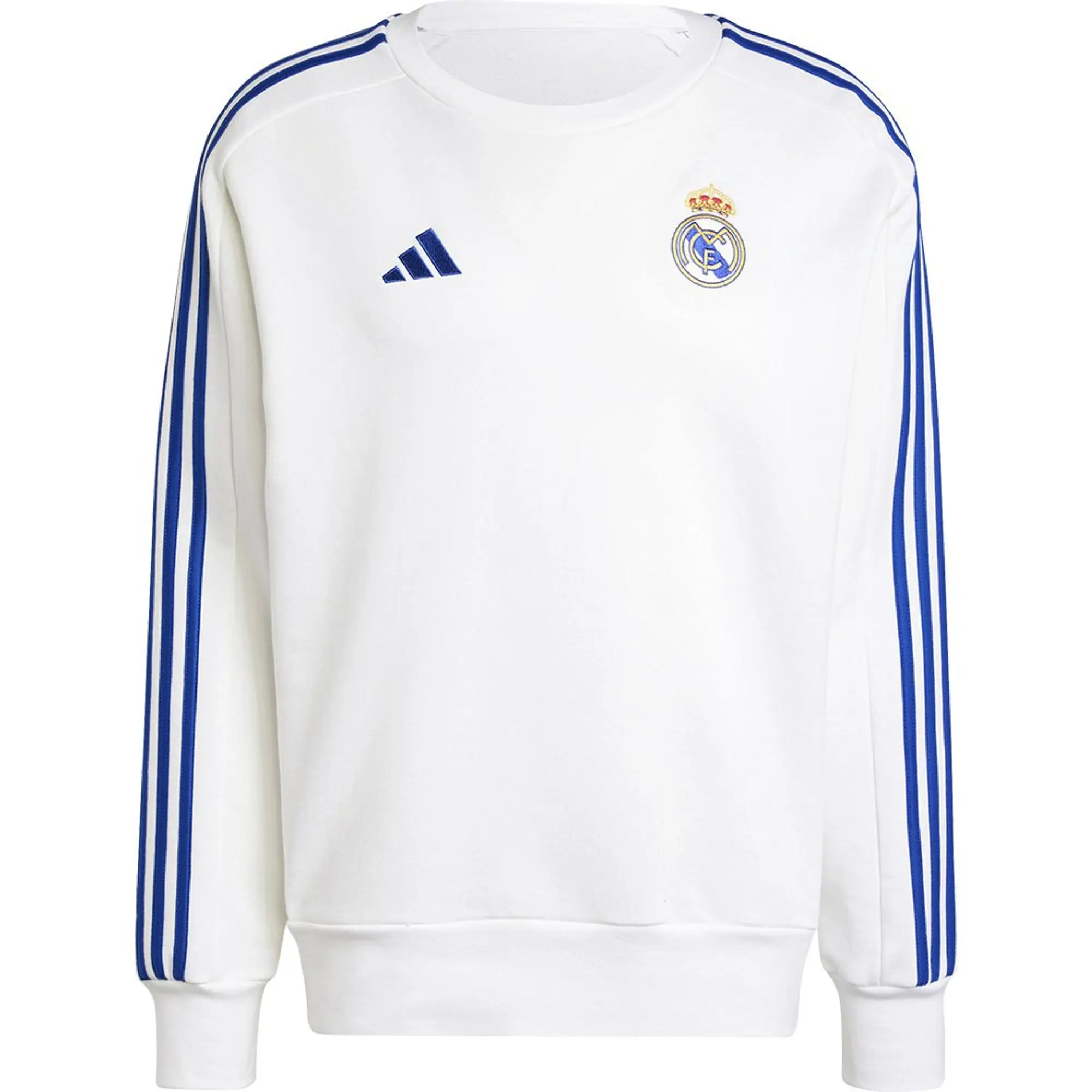Real Madrid DNA Sweat Top (White) 2024-2025 Men's Polyester Made By: Adidas