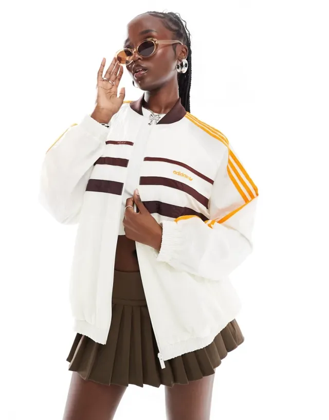 ◆adidas◆ 80s track top ivory JC6144 CLOTHING - '80s Track Top - White | adidas Oman