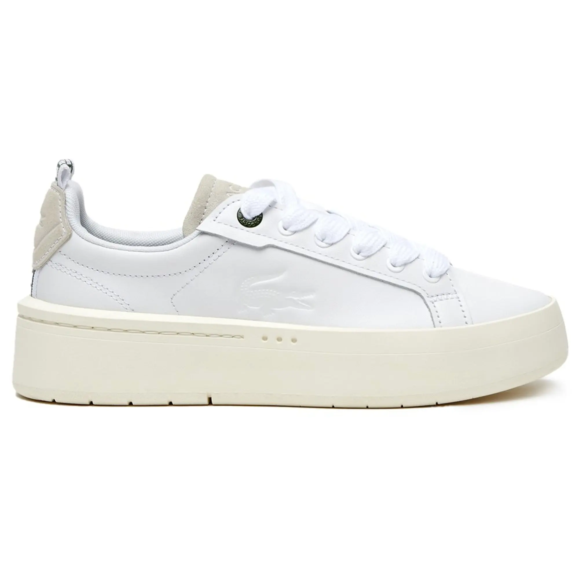 Lacoste Women's Carnaby Platform Leather Sneakers - White & Off White