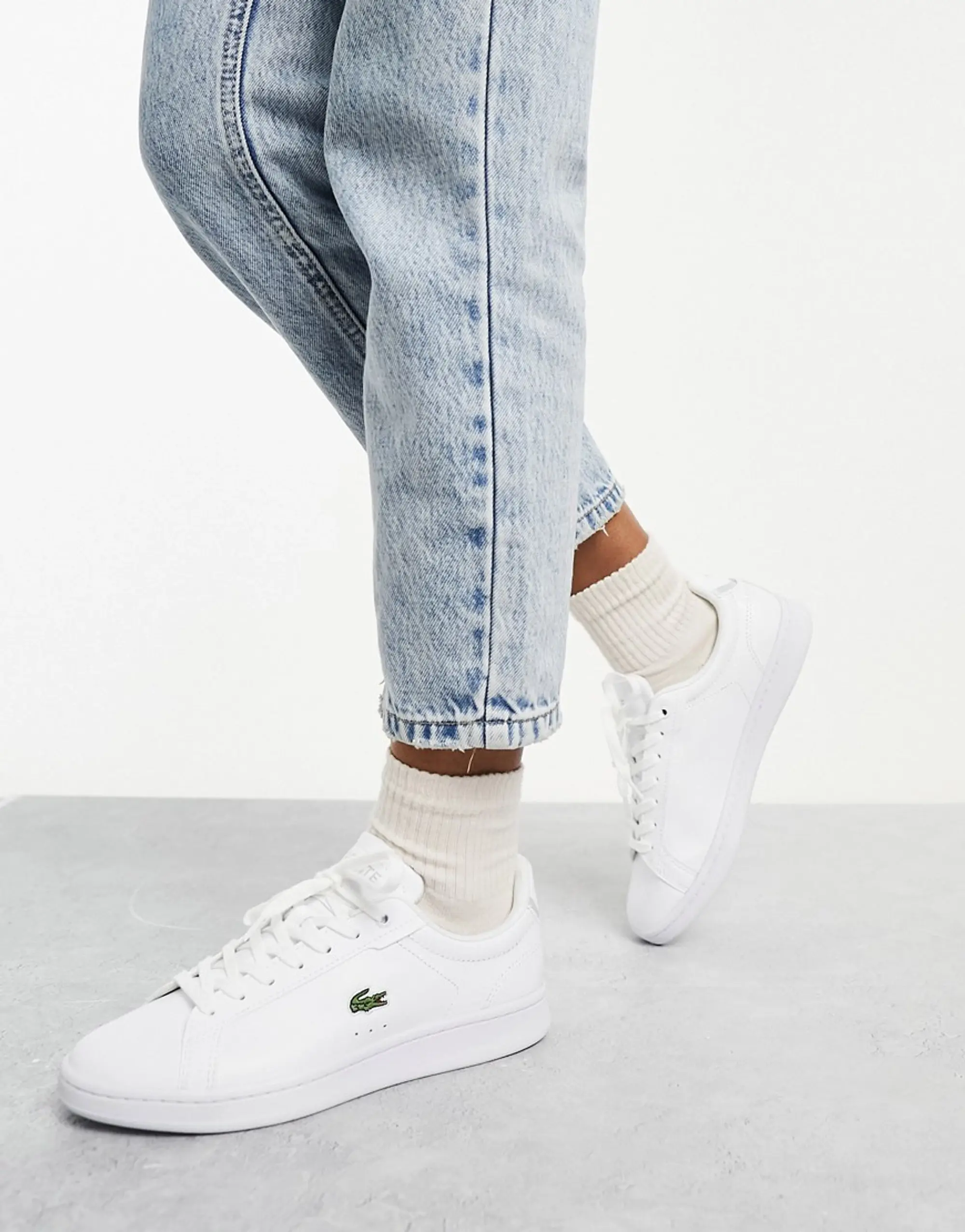 Lacoste white womens trainers best sale