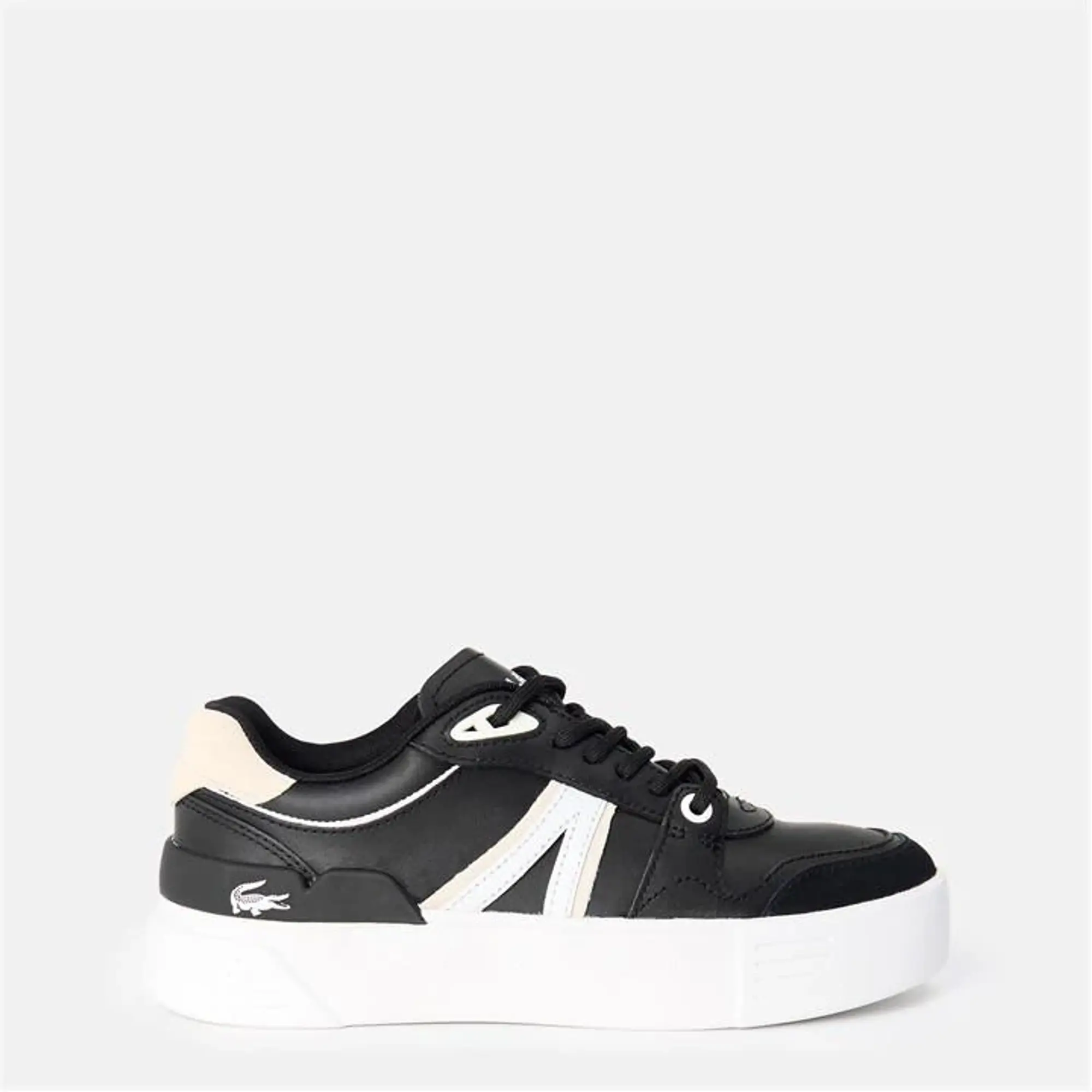 Lacoste Women's L002 EVO Leather Trainers - Black & Off White