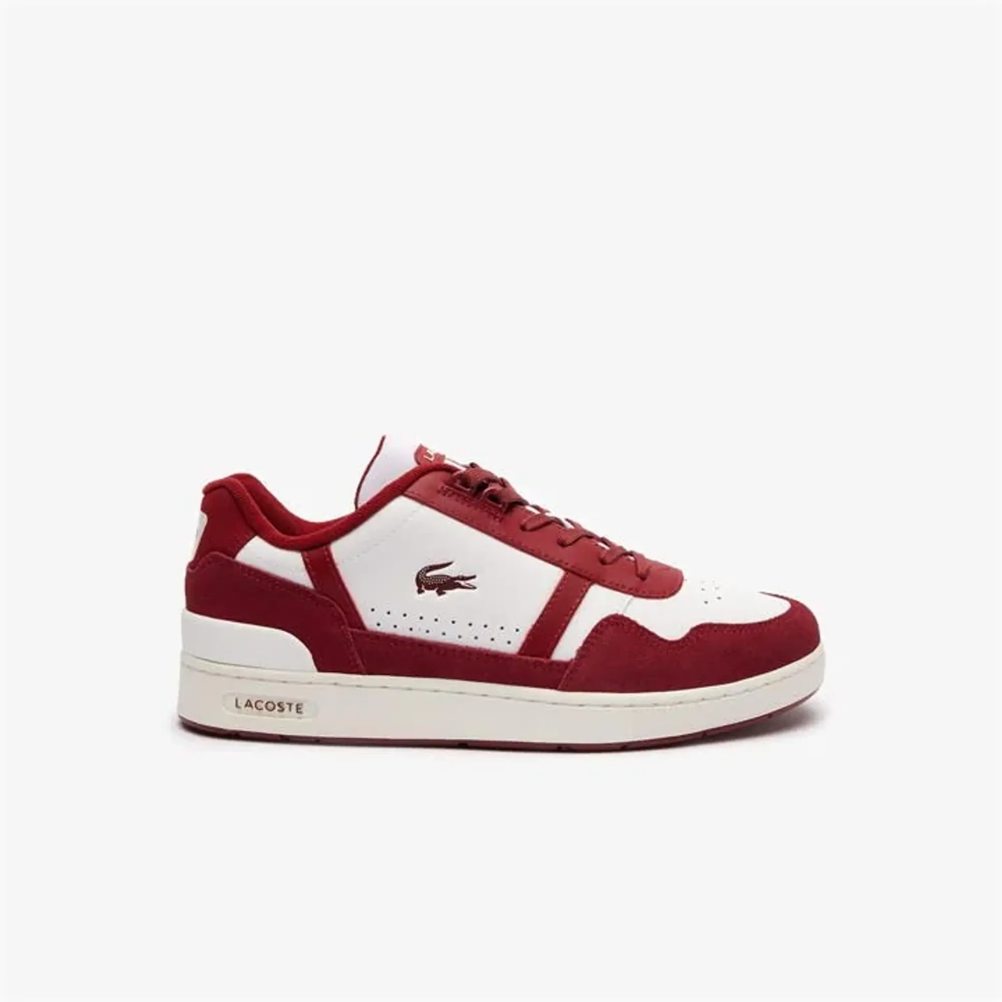 Lacoste T-Clip Trainers - White red