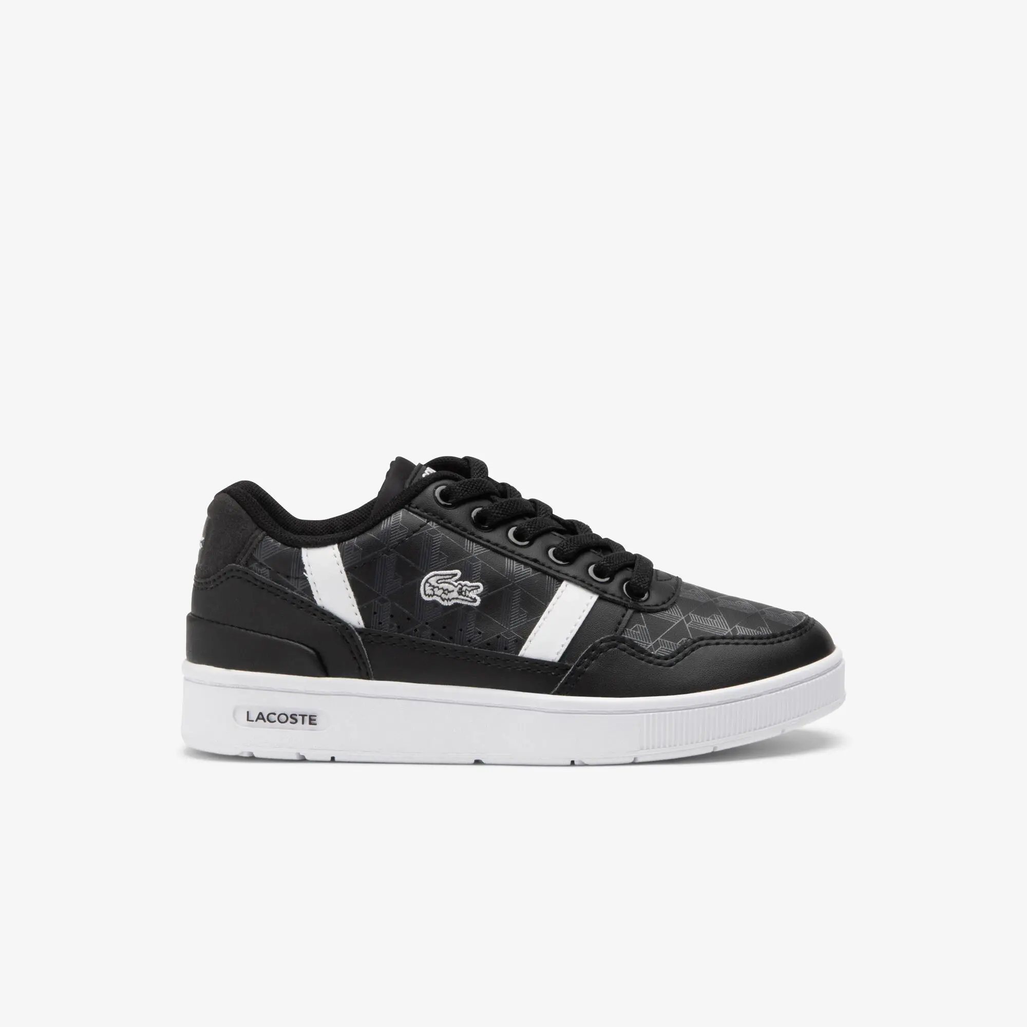Lacoste Children's T-Clip Sneakers - Black & White