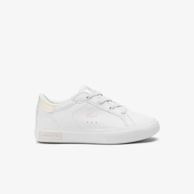 Lacoste Infants' Powercourt Trainers White Light Pink