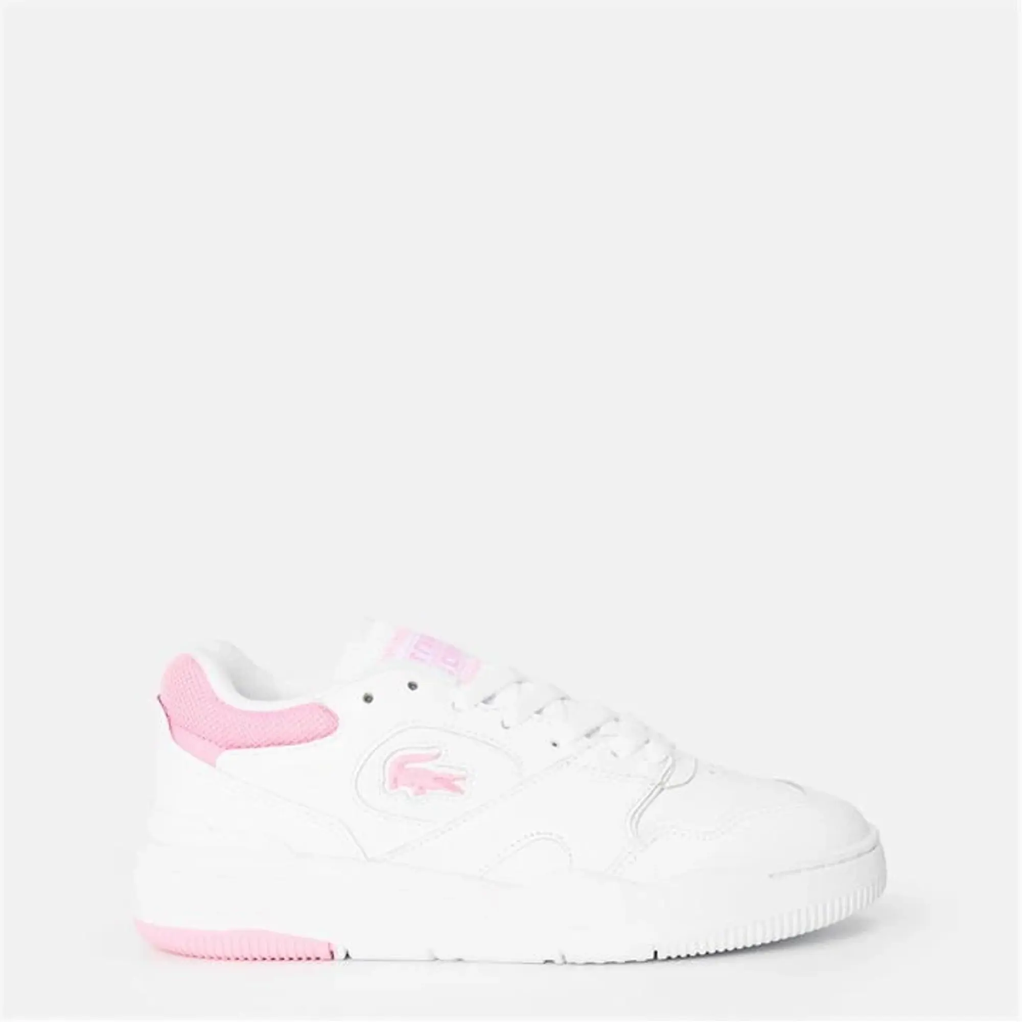 Lacoste Women's Lineshot Trainers - White & Light Pink