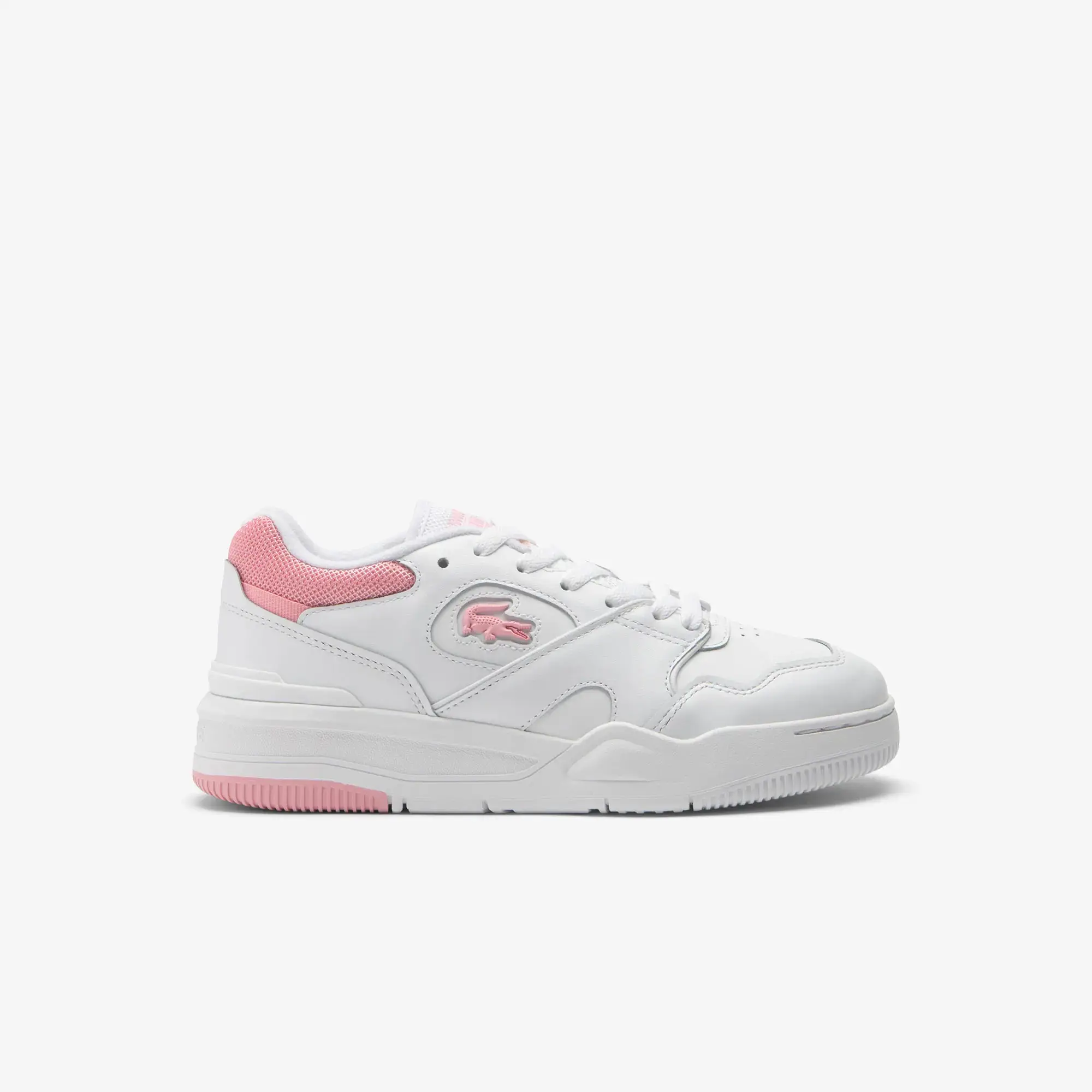 Lacoste Women's Lineshot Trainers - White & Light Pink