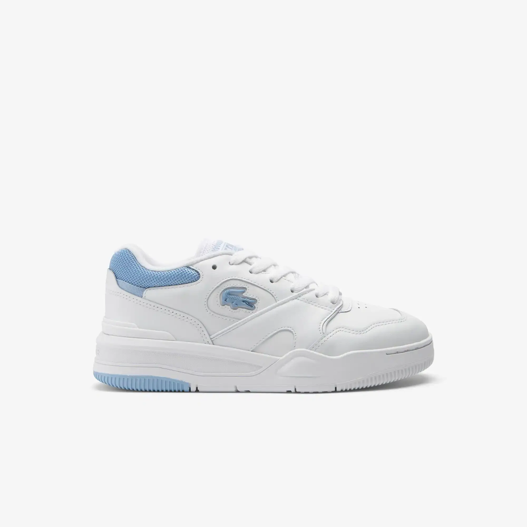 Lacoste Women's Lineshot Trainers - White & Light Blue