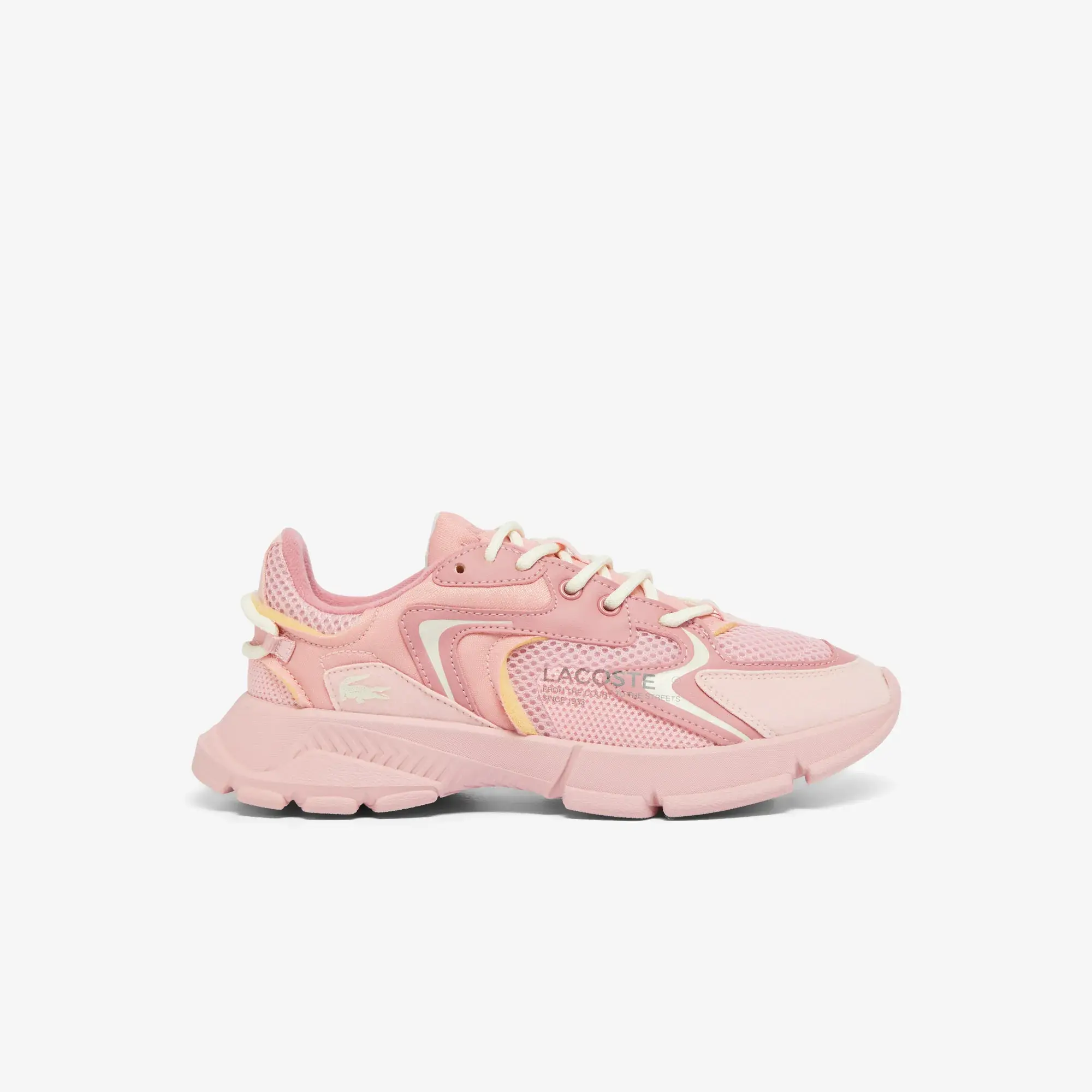 Lacoste Kids L003 Neo Lace Up Trainer, Pink