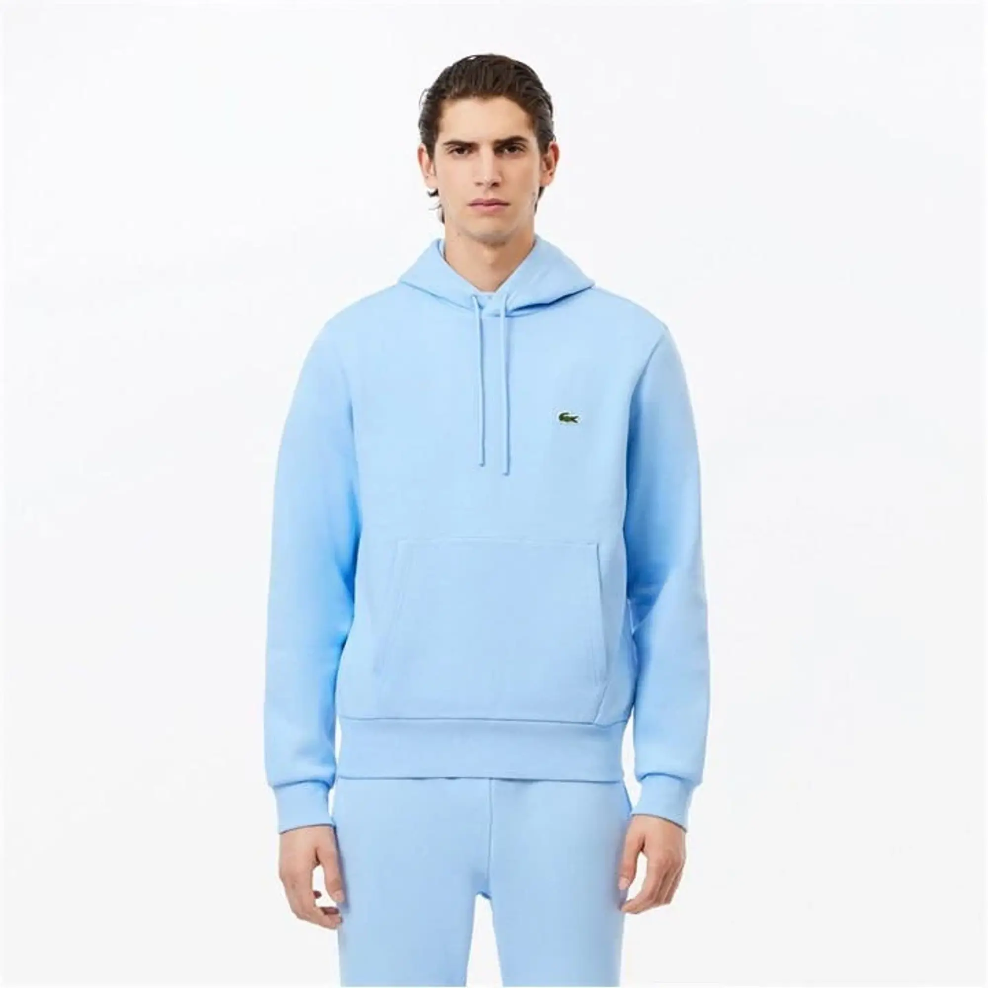 Lacoste Fleece Hoodie - Pale Blue