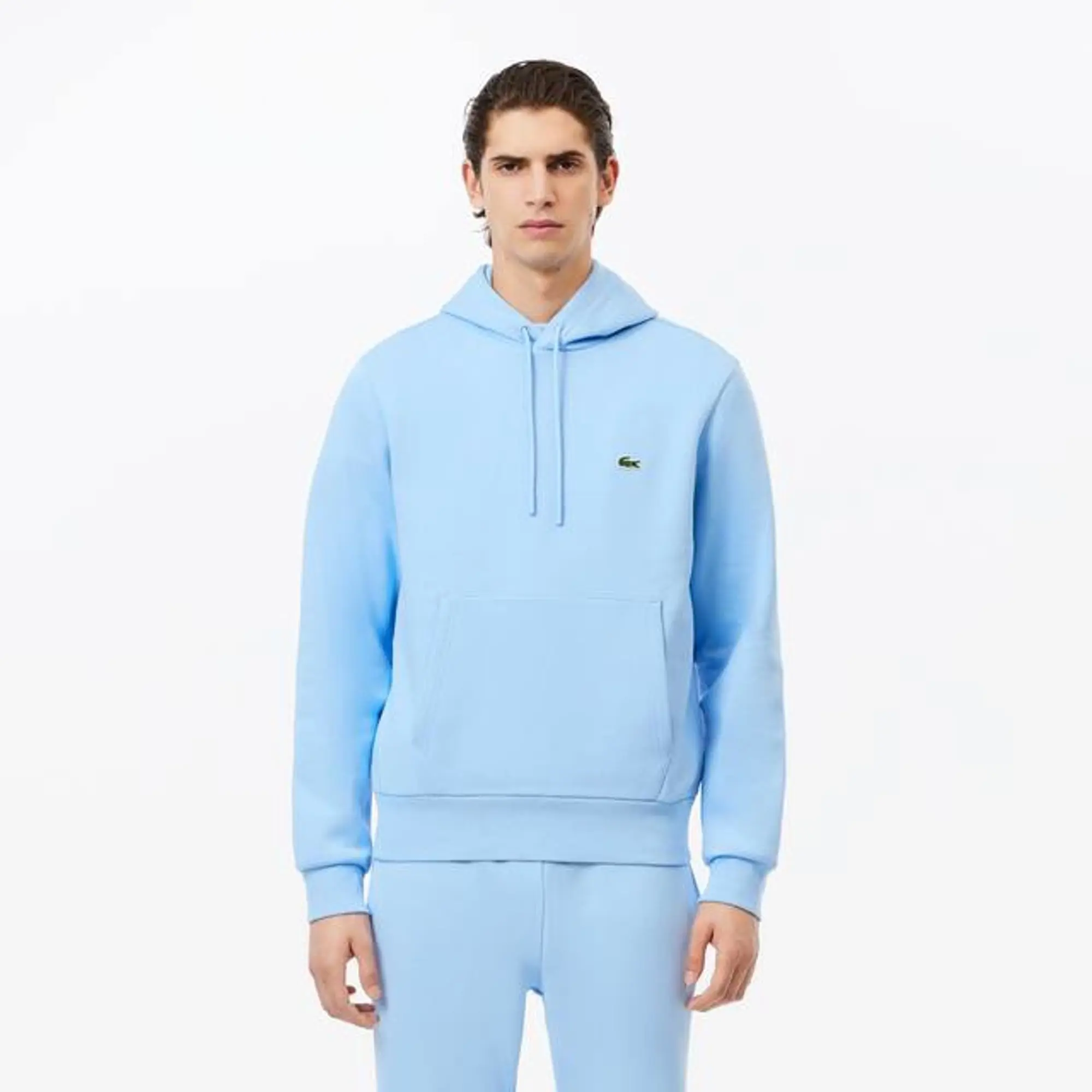 Lacoste Fleece Hoodie - Pale Blue