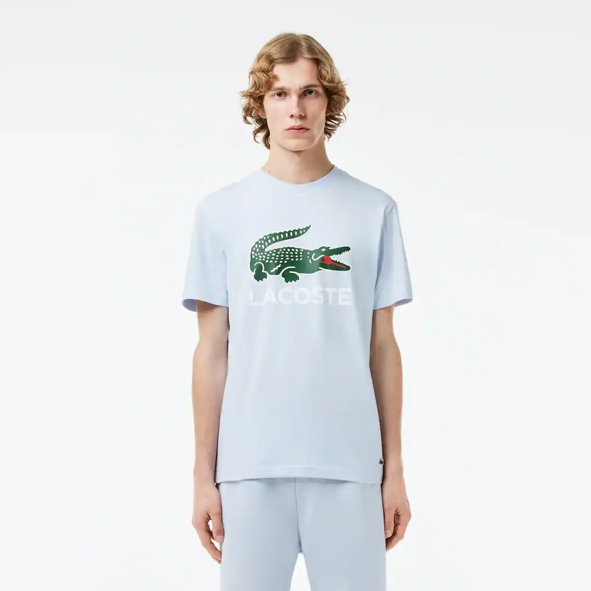 Lacoste Signature Print Cotton T-Shirt