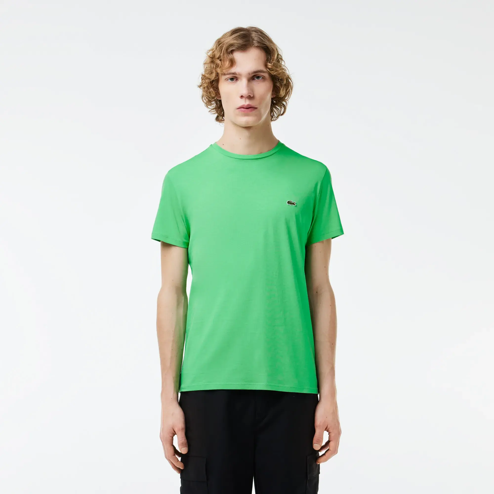 Lacoste Monochrome Cotton Pima Jersey Crewneck Sweatshirt