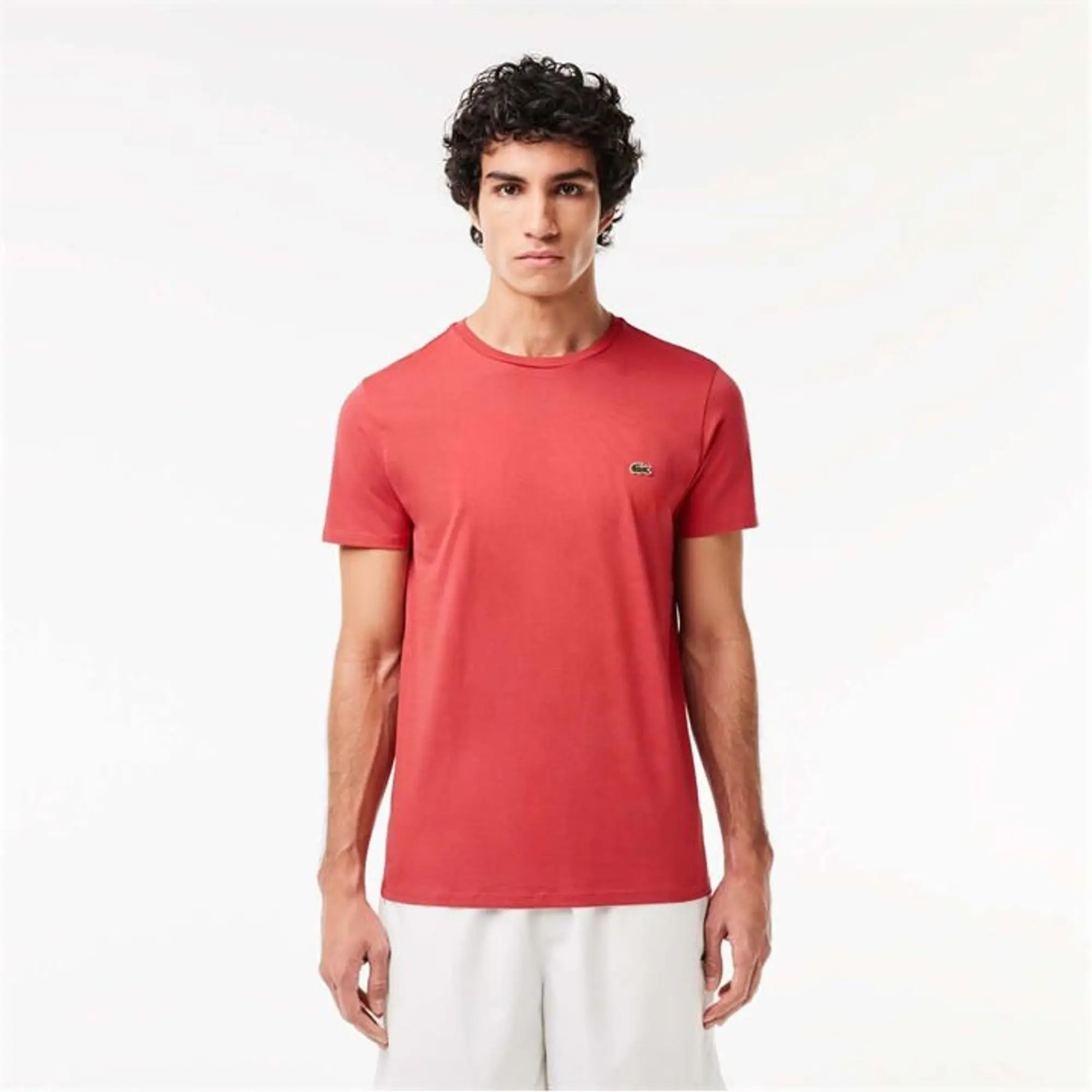 Lacoste Lightweight Cotton Pima T-shirt - Sierra Red