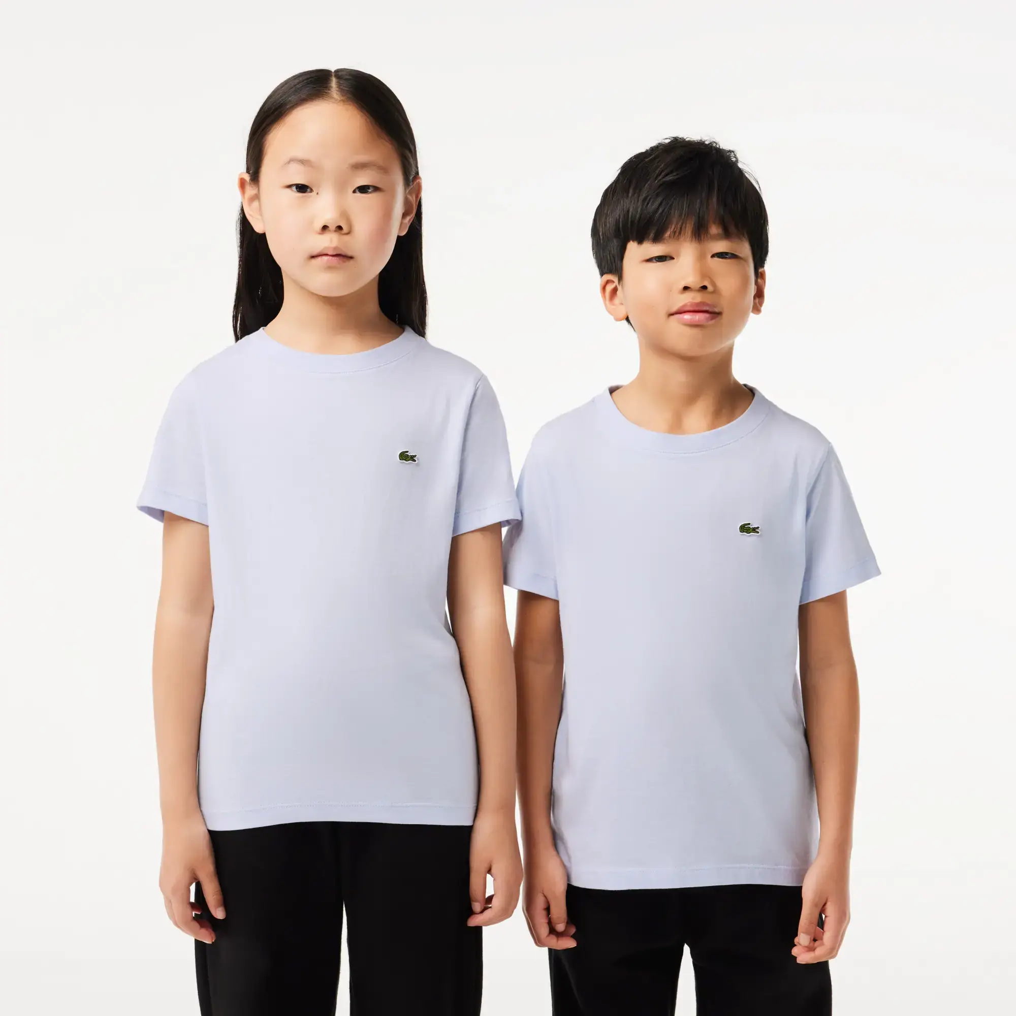 LACOSTE Boys Logo Crew Neck T Shirt - Blue
