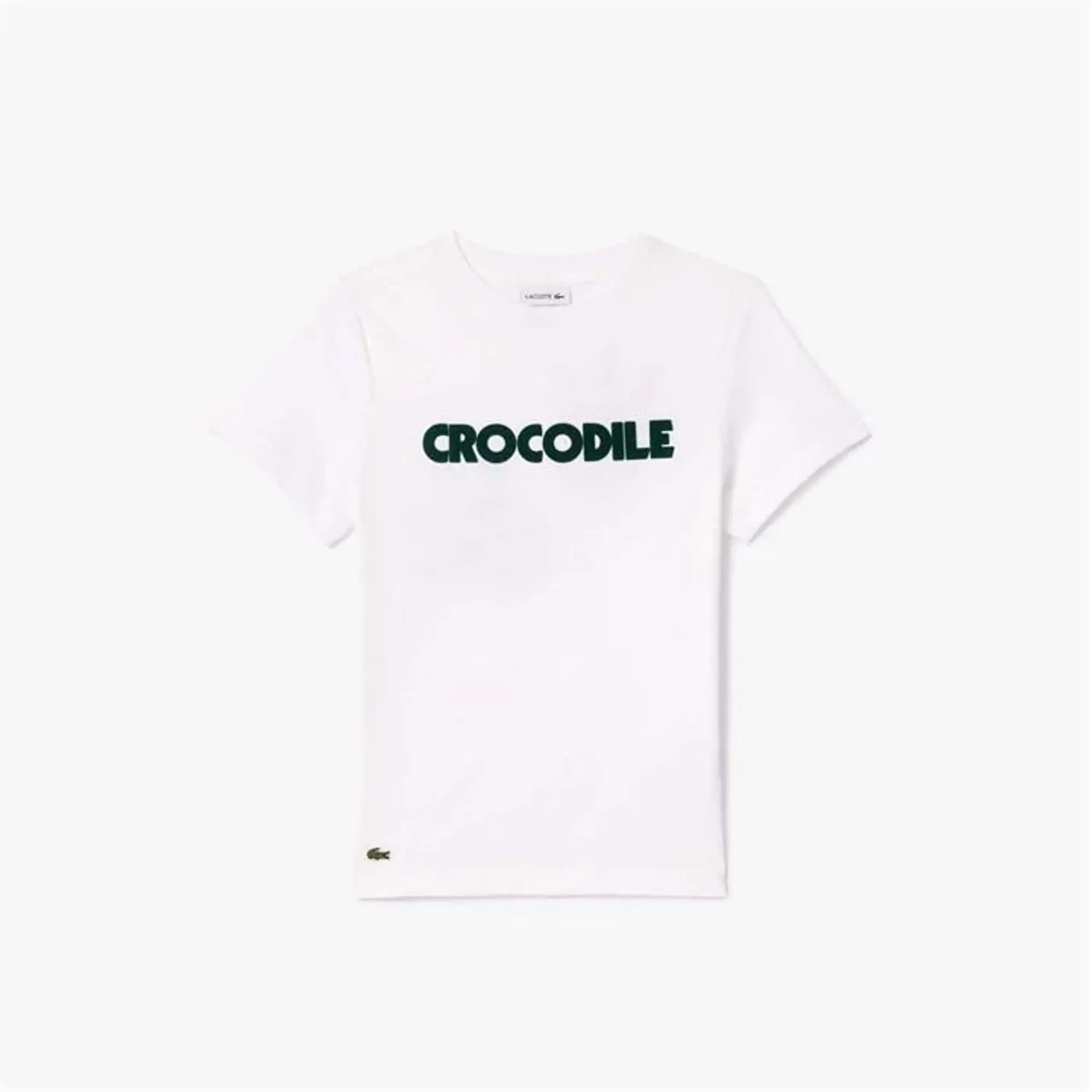 Lacoste Juniors Crocodile Print Cotton T-Shirt