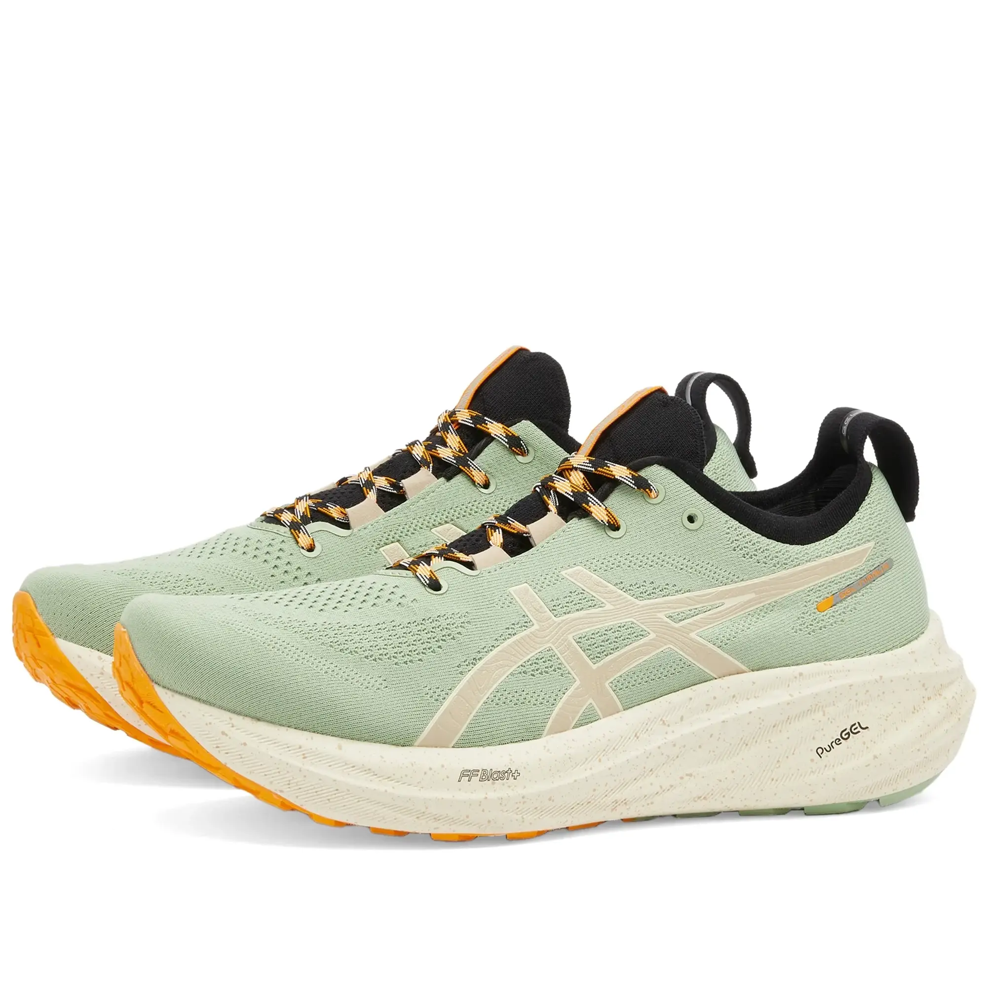 ASICS Gel-Nimbus 26 TR Neutral Running Shoe Men - Olive, Orange