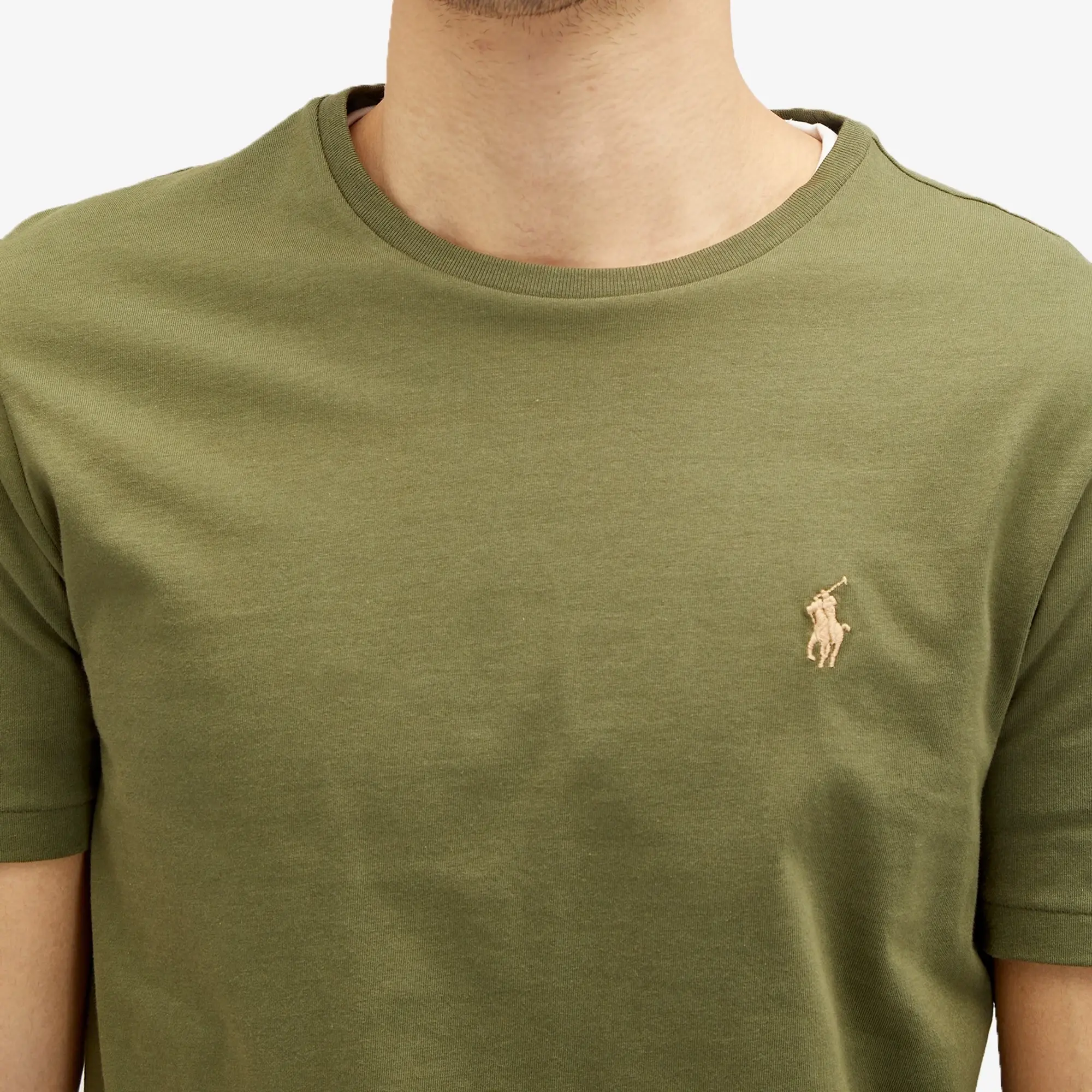 Polo Ralph Lauren  T-SHIRT AJUSTE EN COTON  men's T shirt in Kaki