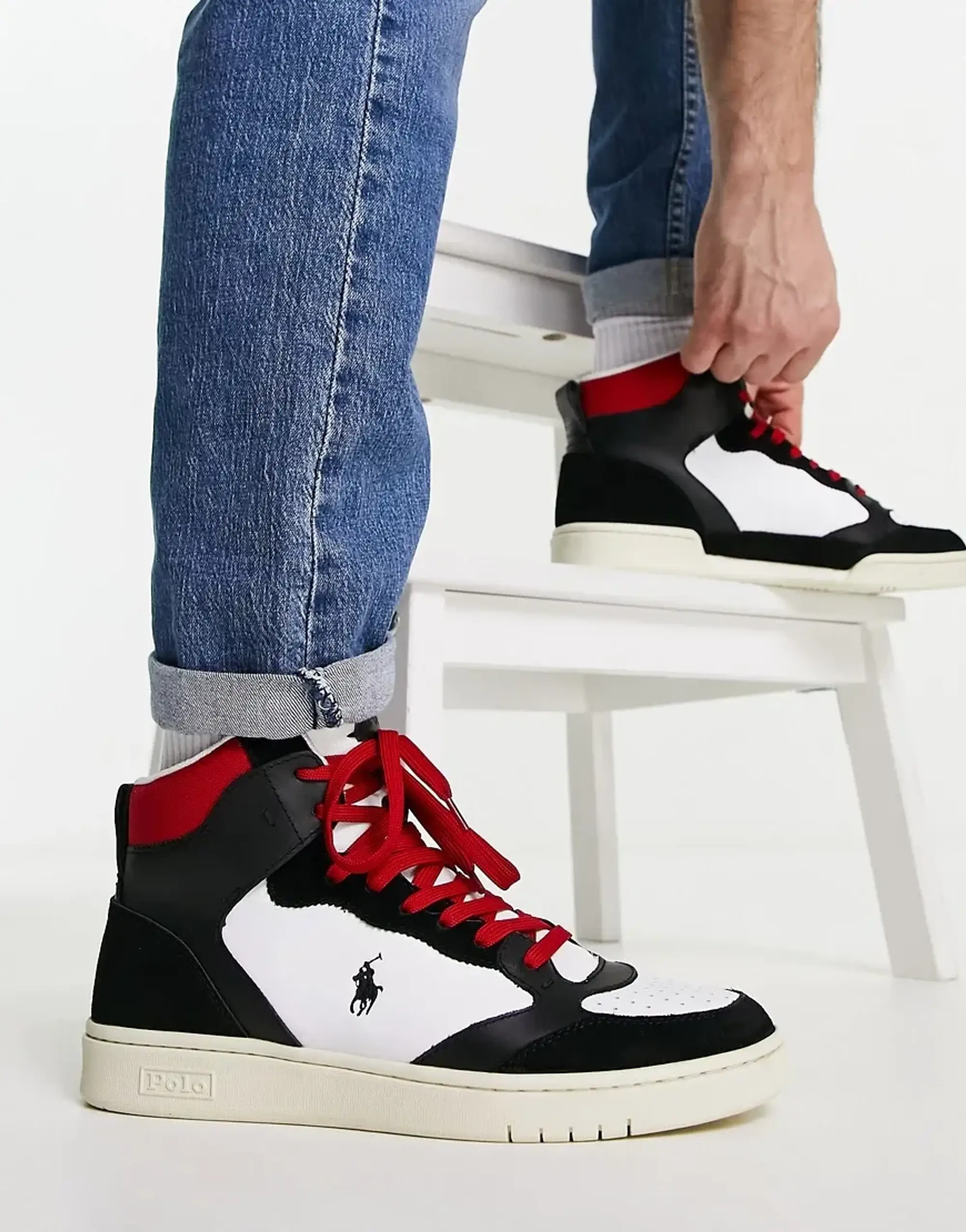 Polo hi top sneakers best sale