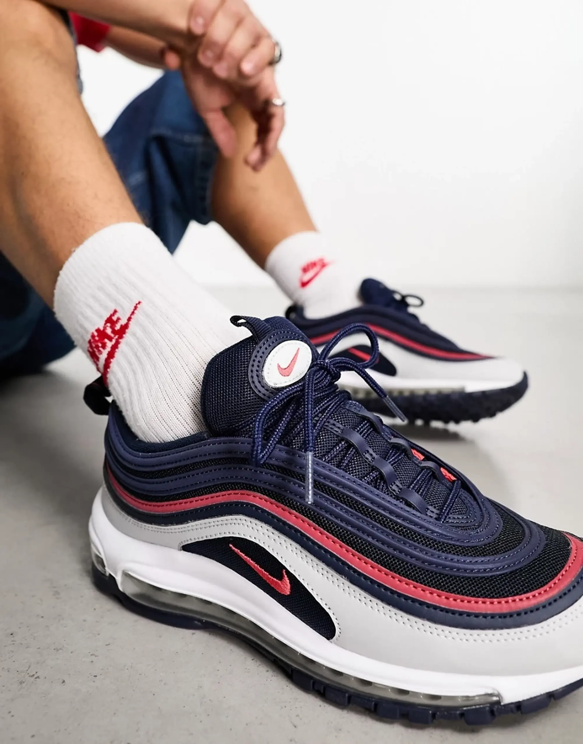 Air max retailer 97 white navy