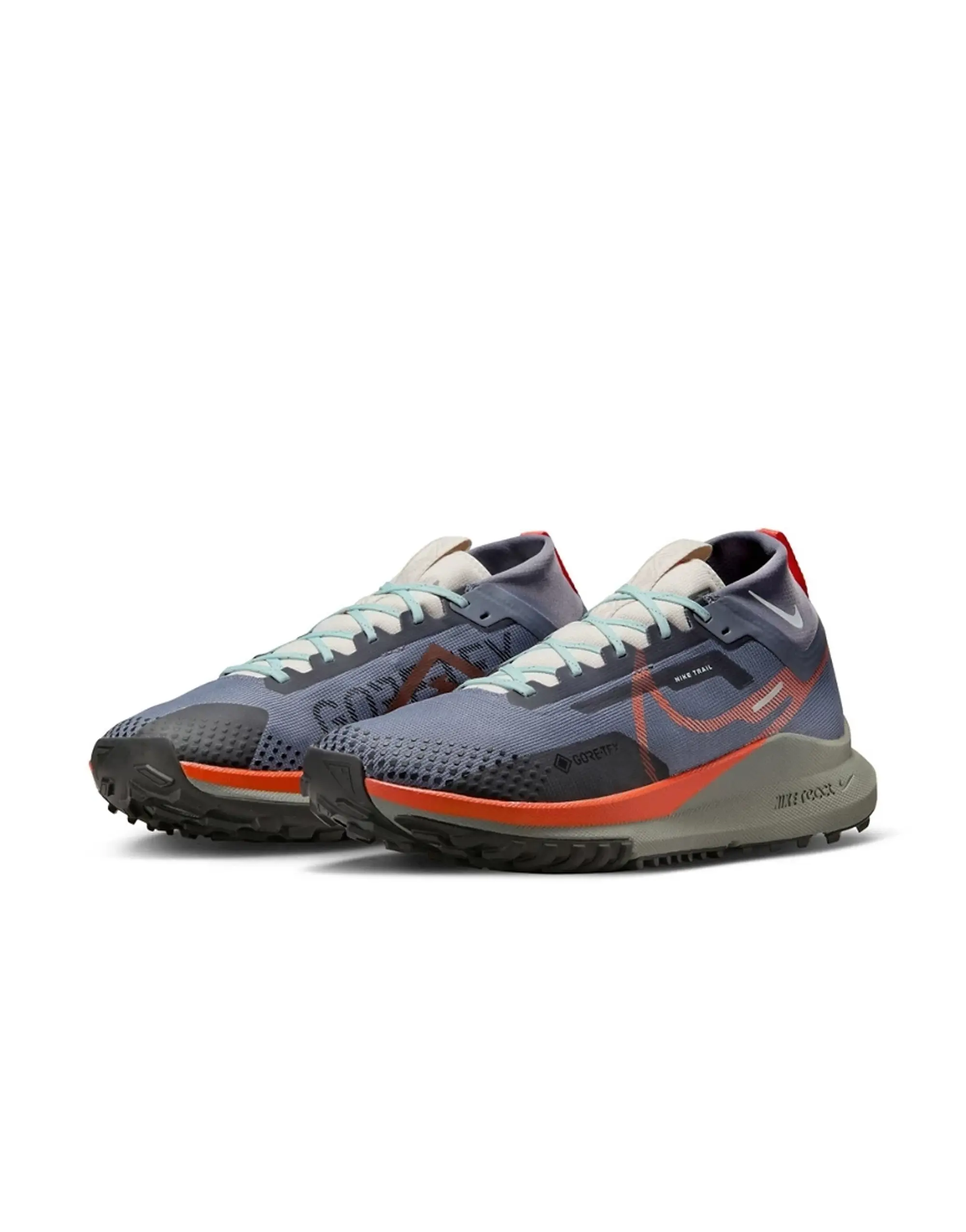 Nike Running React Pegasus Trail 4 Trainers In Blue-Grey