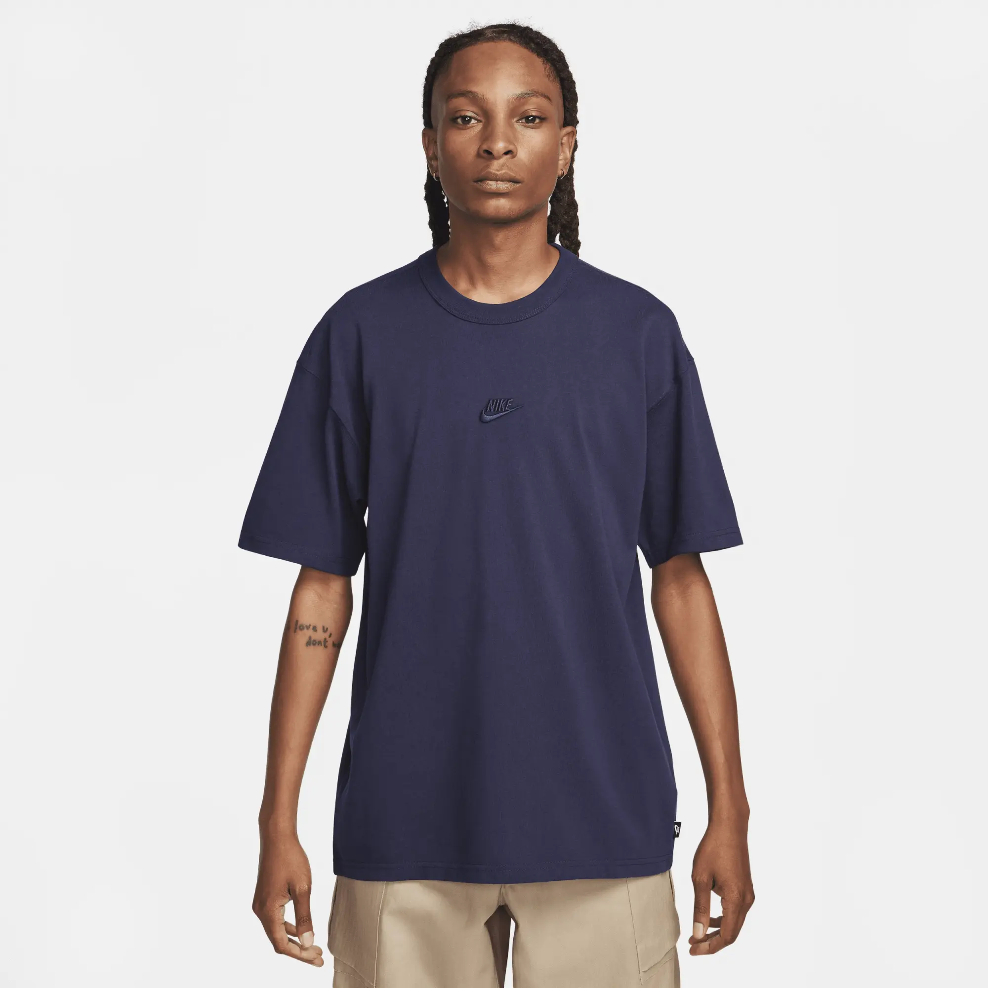 Nike Sportswear Premium Essentials Men's T-Shirt - Blue - Cotton