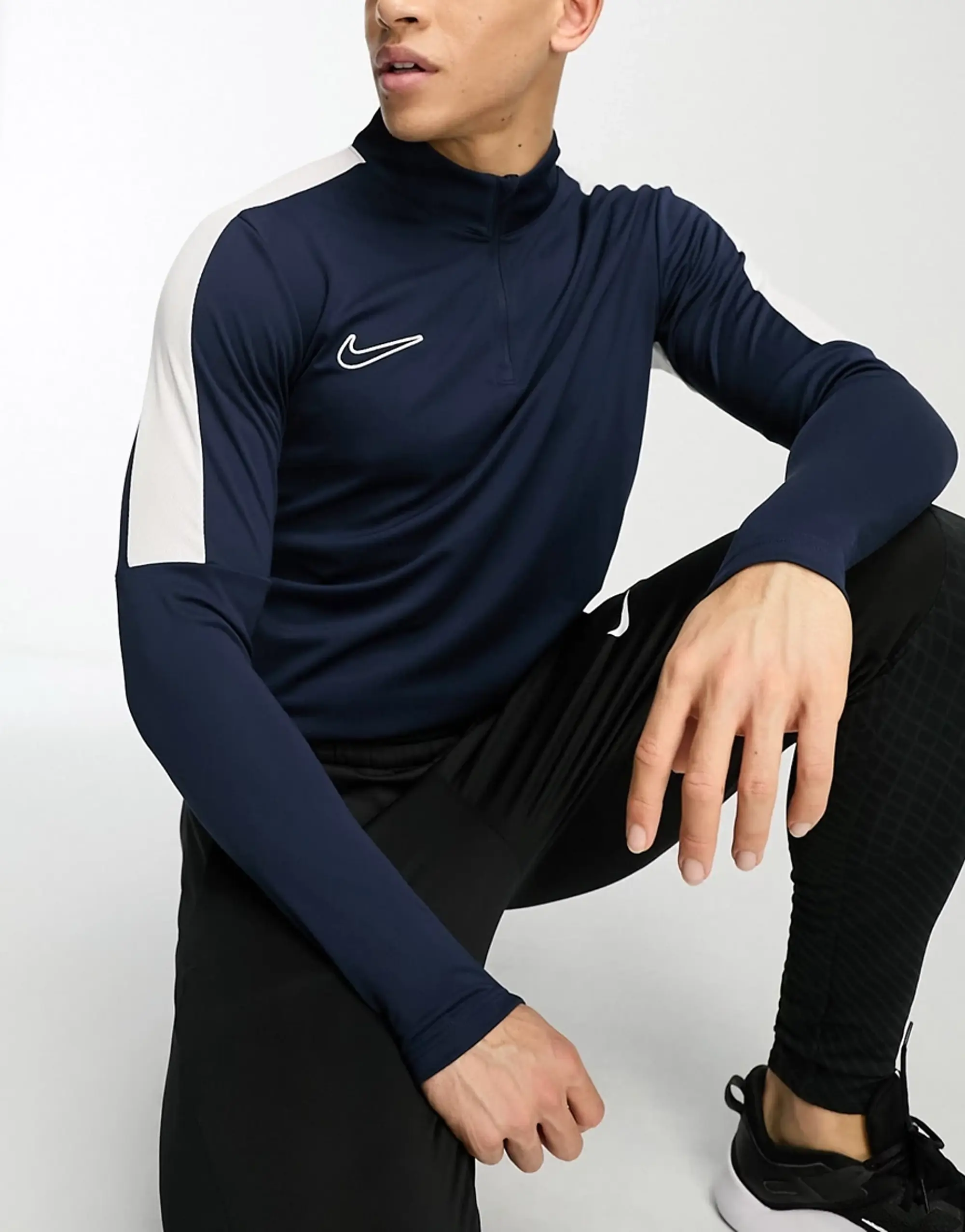 Nike Football Academy 23 1/4 Zip Sweatshirt In Navy-Blue