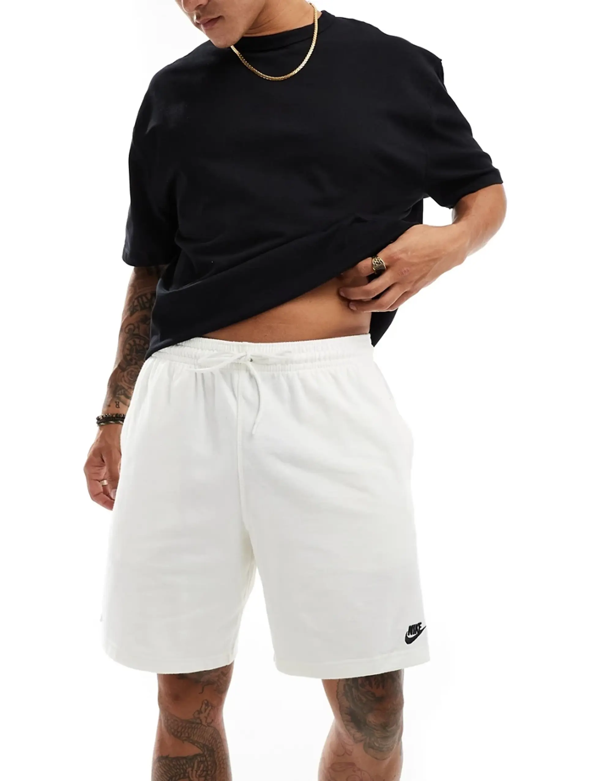 Nike Club Knit Jersey Short - White - Size XL - White