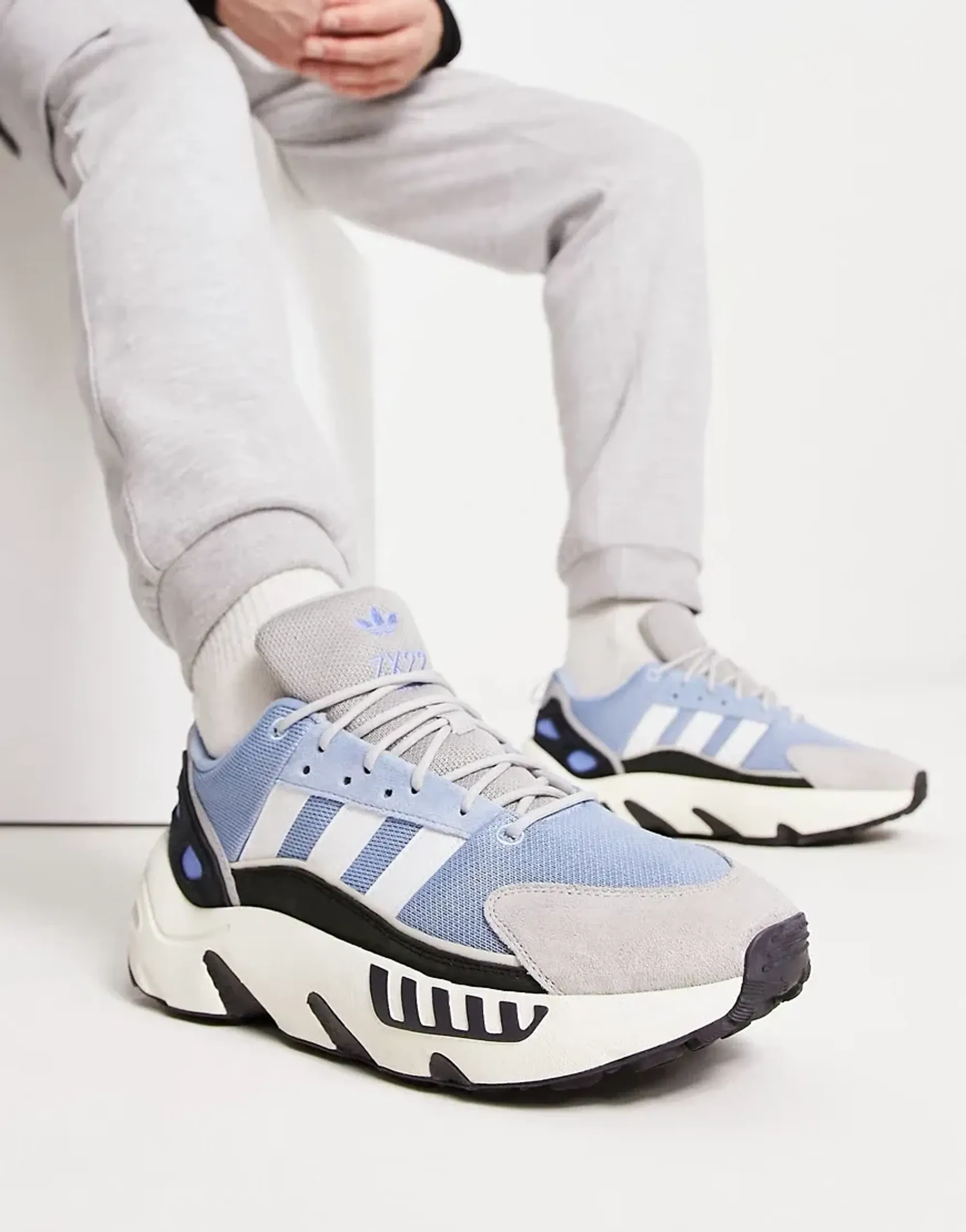 Adidas Originals Zx22 Boost Trainers In Light Blue | HP2775