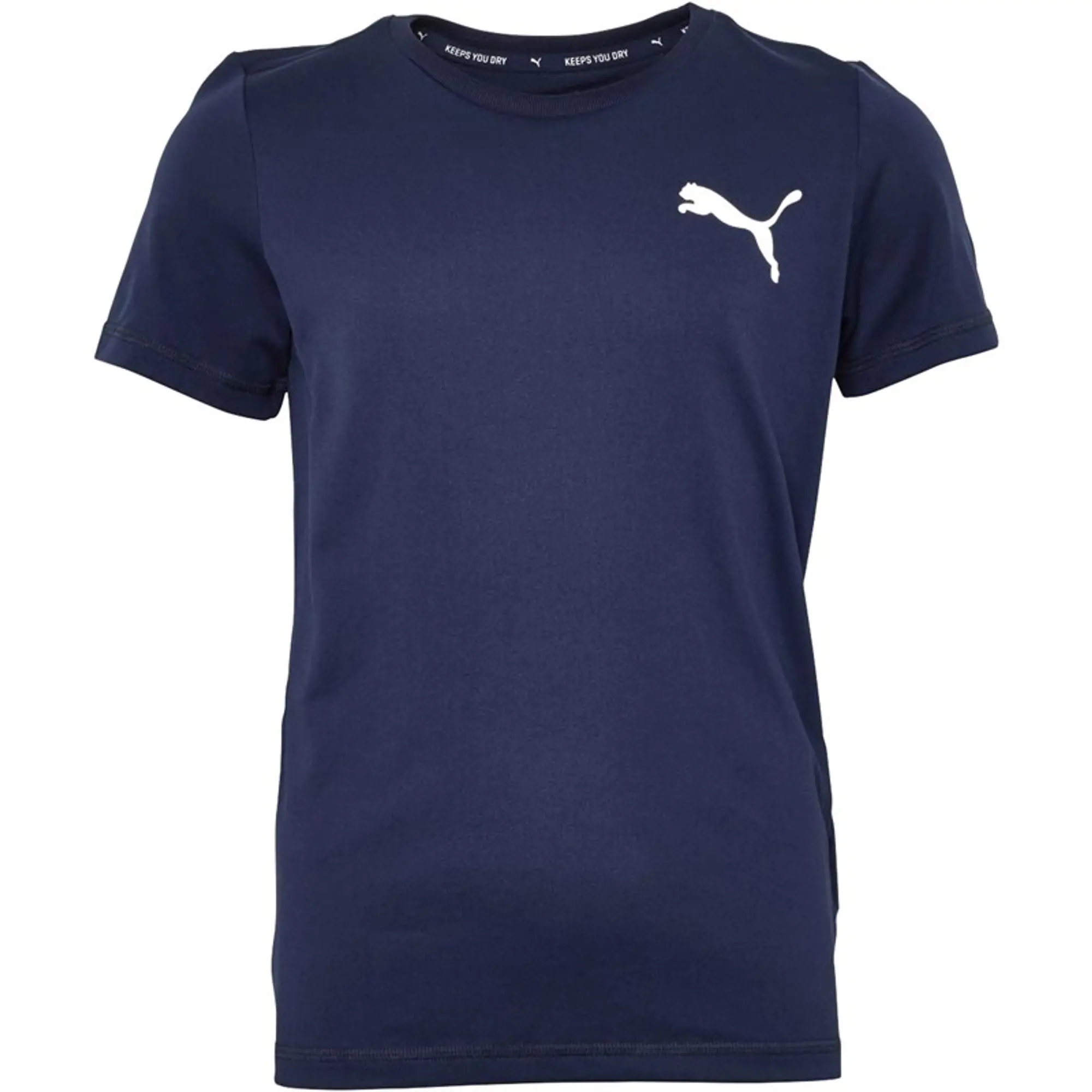 Puma Childrens Unisex Active Small Logo Youth Tee - Blue