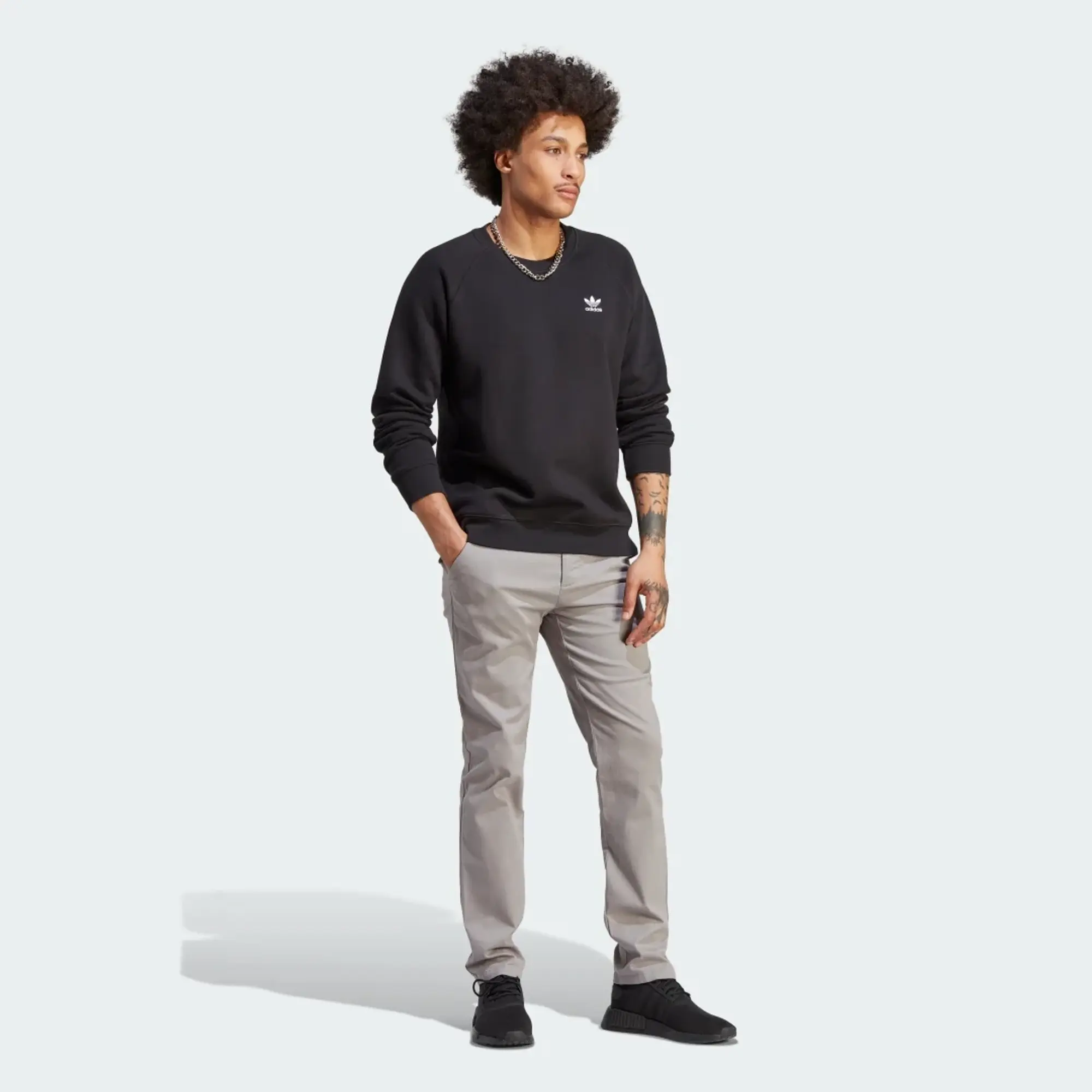 adidas Originals Essentials Sweatshirt - Black - Size L - Black
